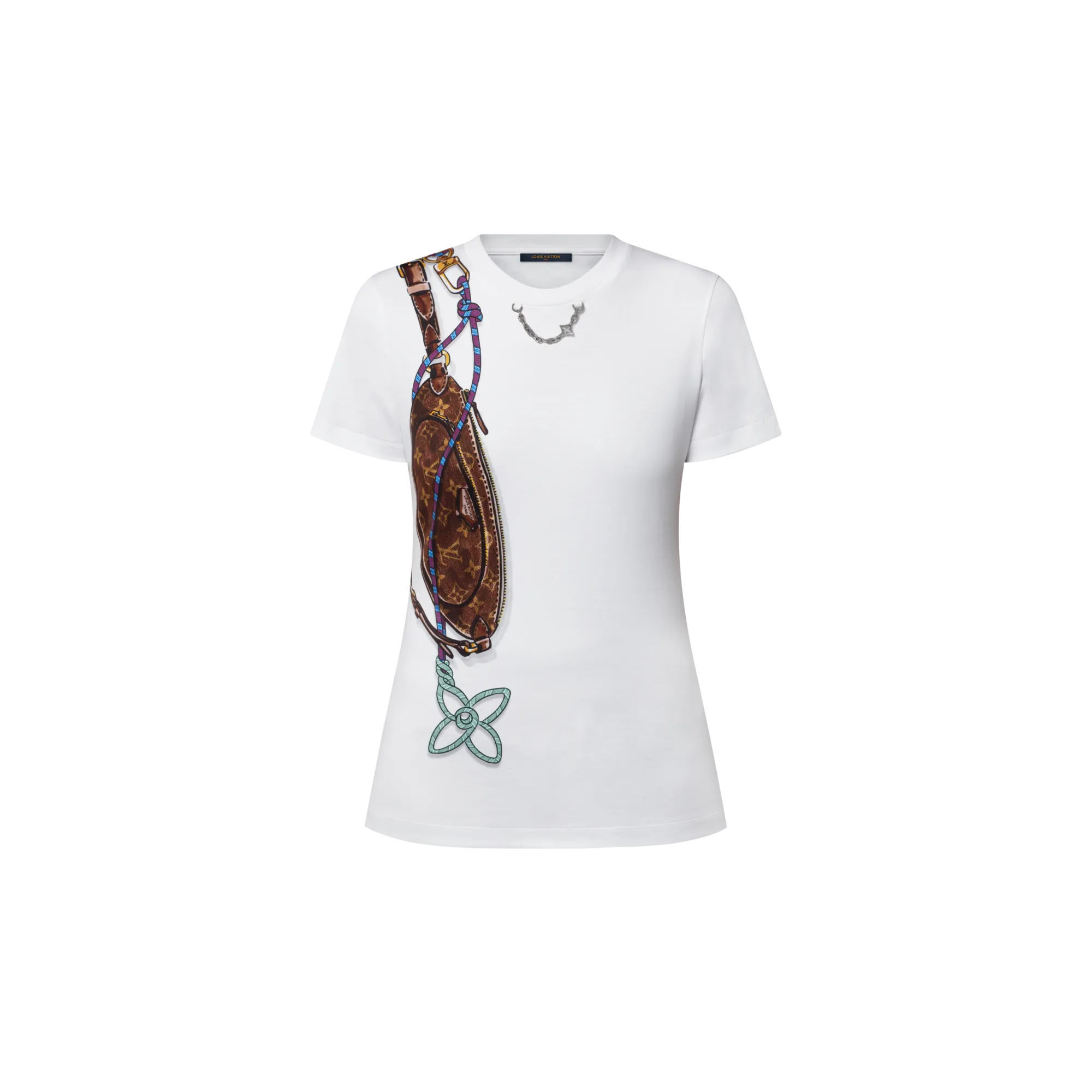 Louis Vuitton Keepit Print T - Shirt - Women - Ready - to - Wear 1AIOYA White