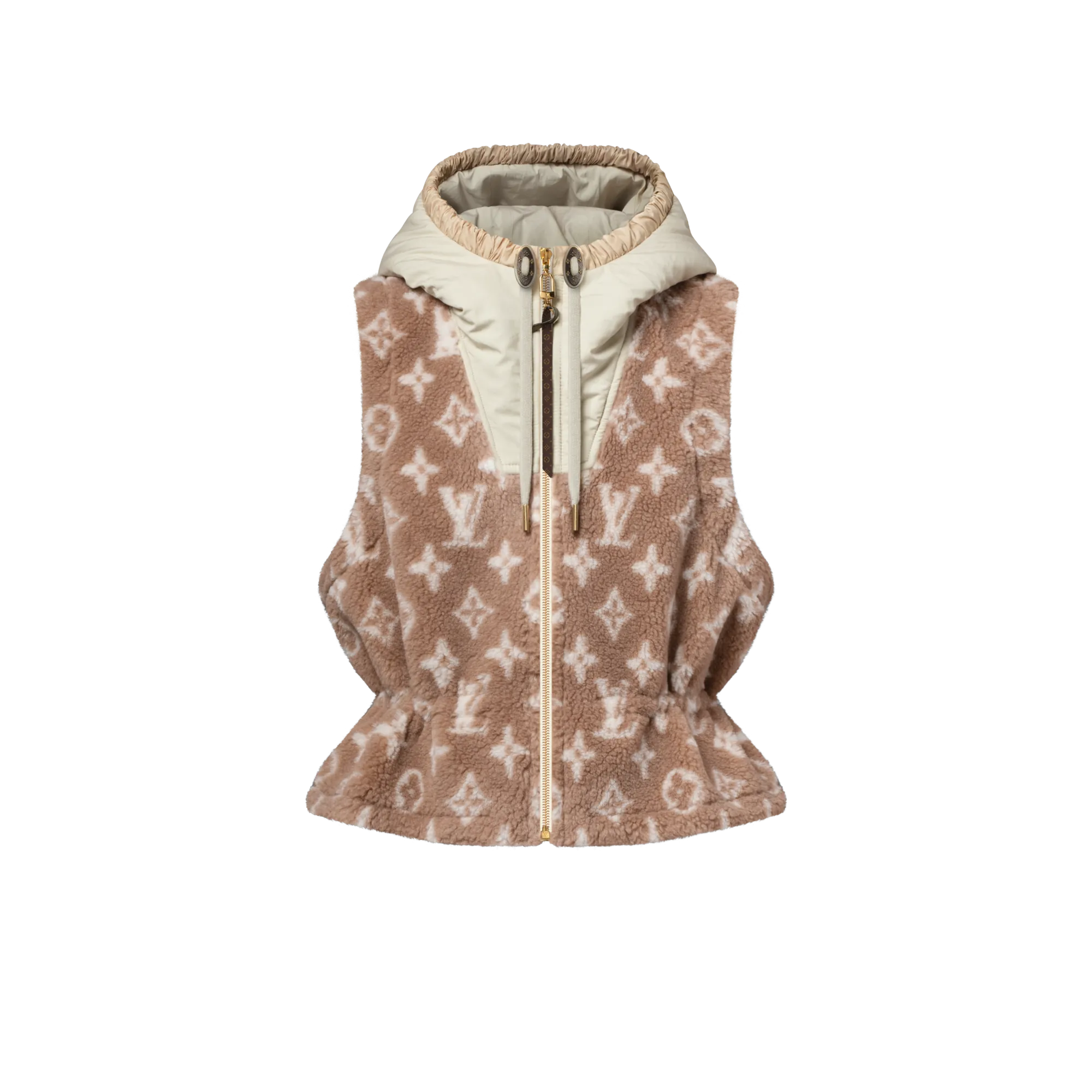 Louis Vuitton Monogram Fleece Gilet - Women - Ready - to - Wear 1AIP59 Brown