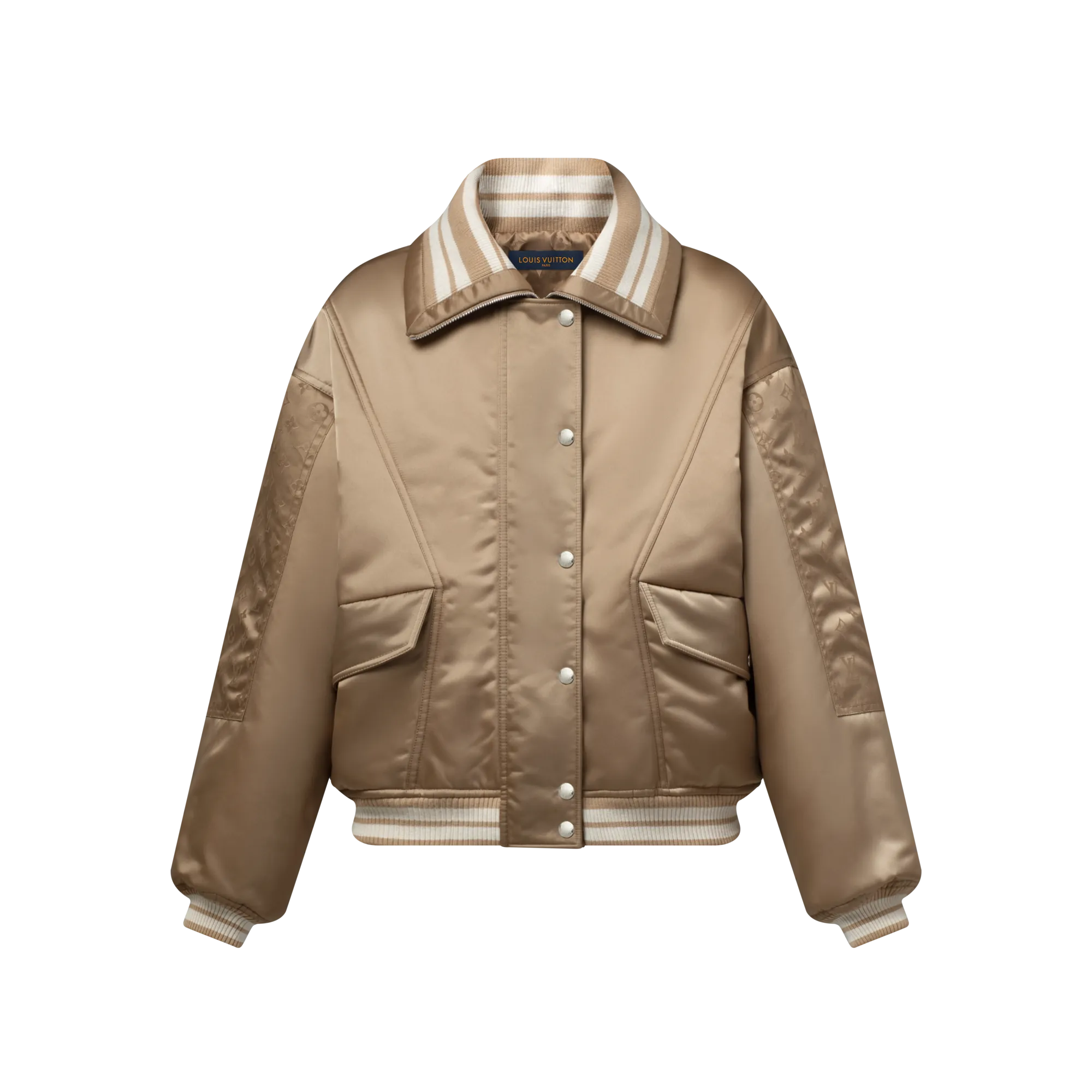 Louis Vuitton Padded Bomber Jacket - Women - Ready - to - Wear 1AIP83 Brown