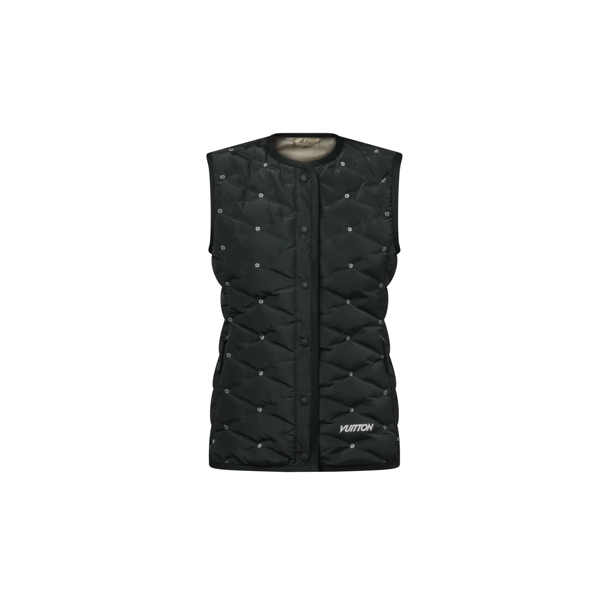 Louis Vuitton Monogram Flower Quilted Gilet - Women - Ready - to - Wear 1AIPHJ Black