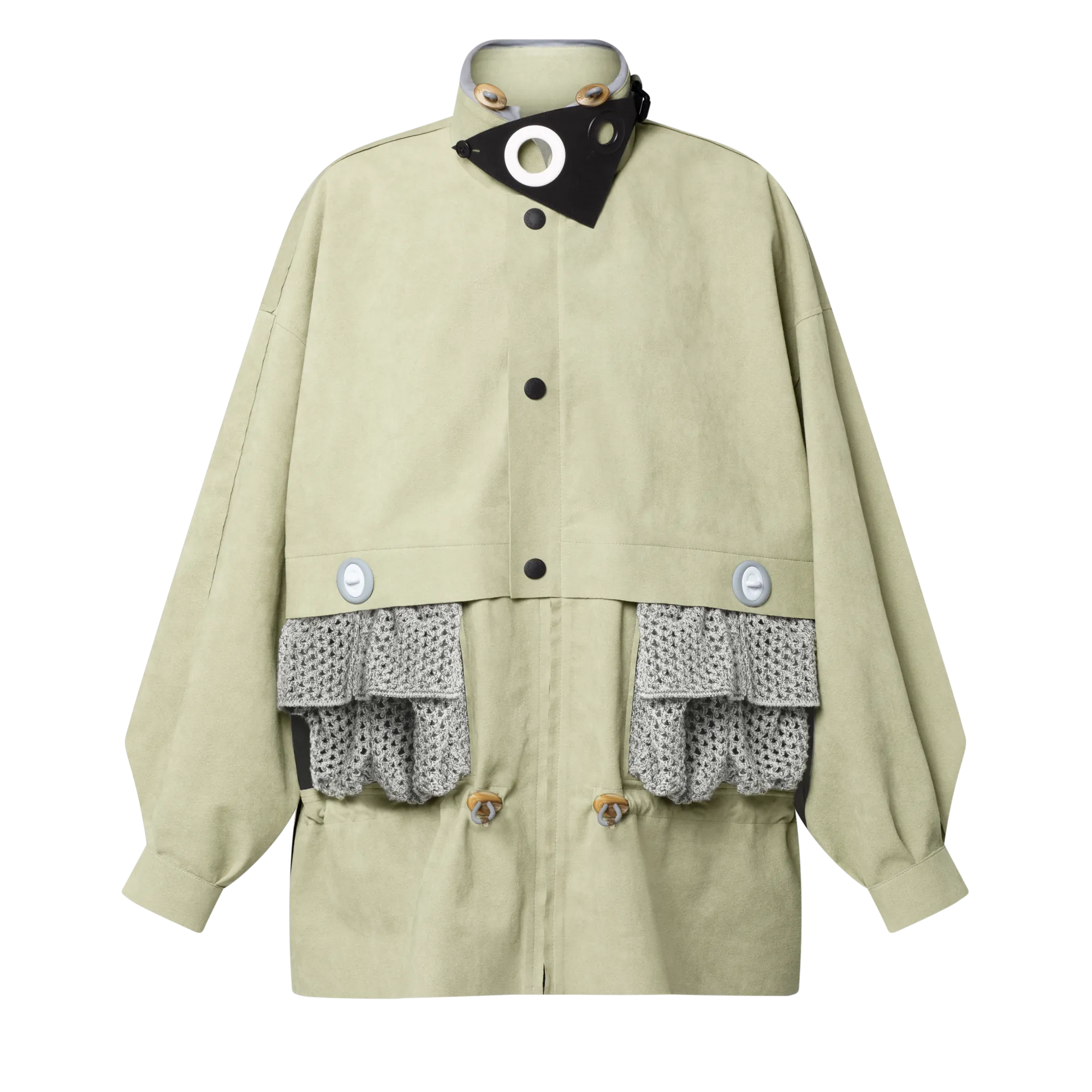 Louis Vuitton Crochet Pocket Parka - Women - Ready - to - Wear 1AIPT3 Green