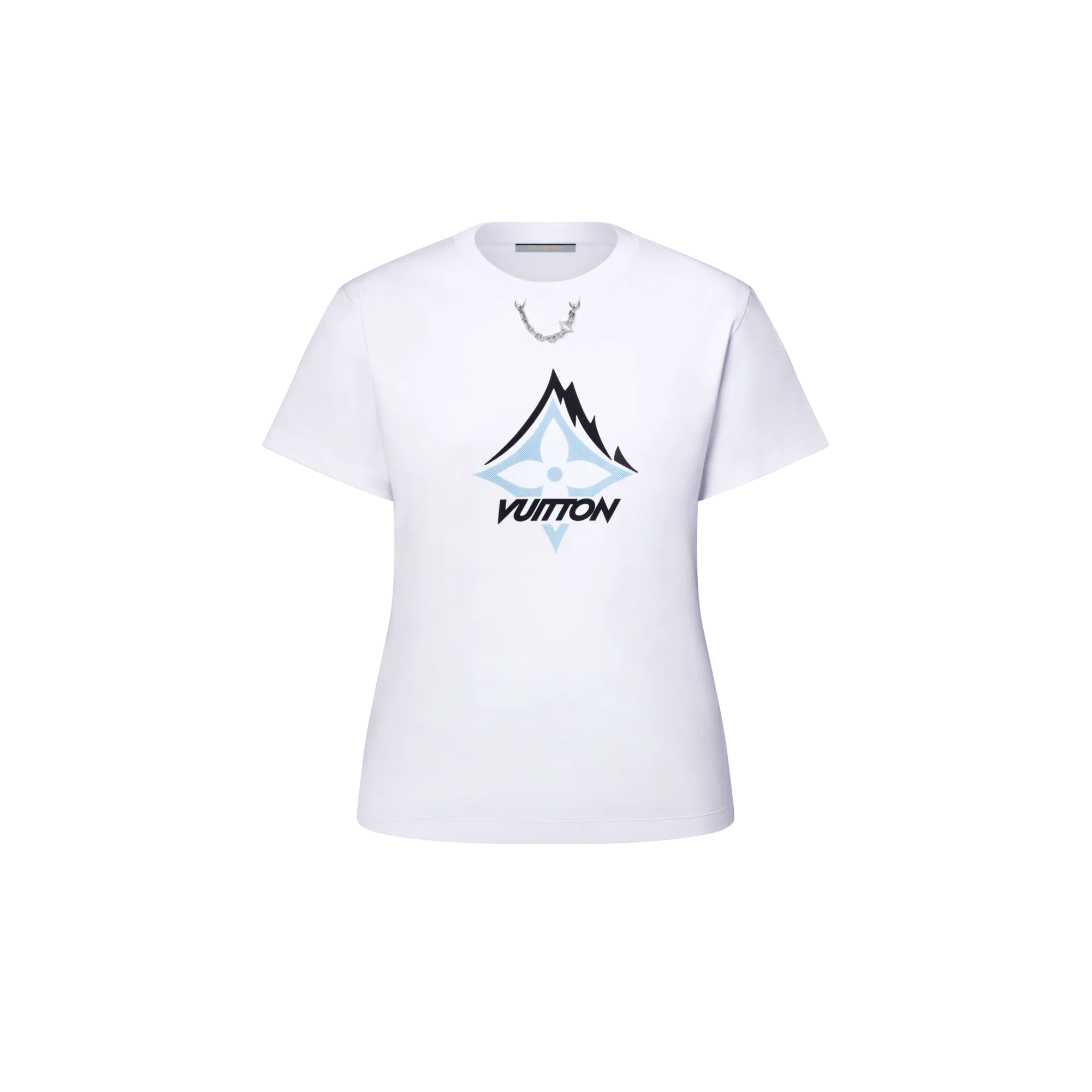Louis Vuitton Mountain Signature T - Shirt - Women - Ready - to - Wear 1AIPZZ White