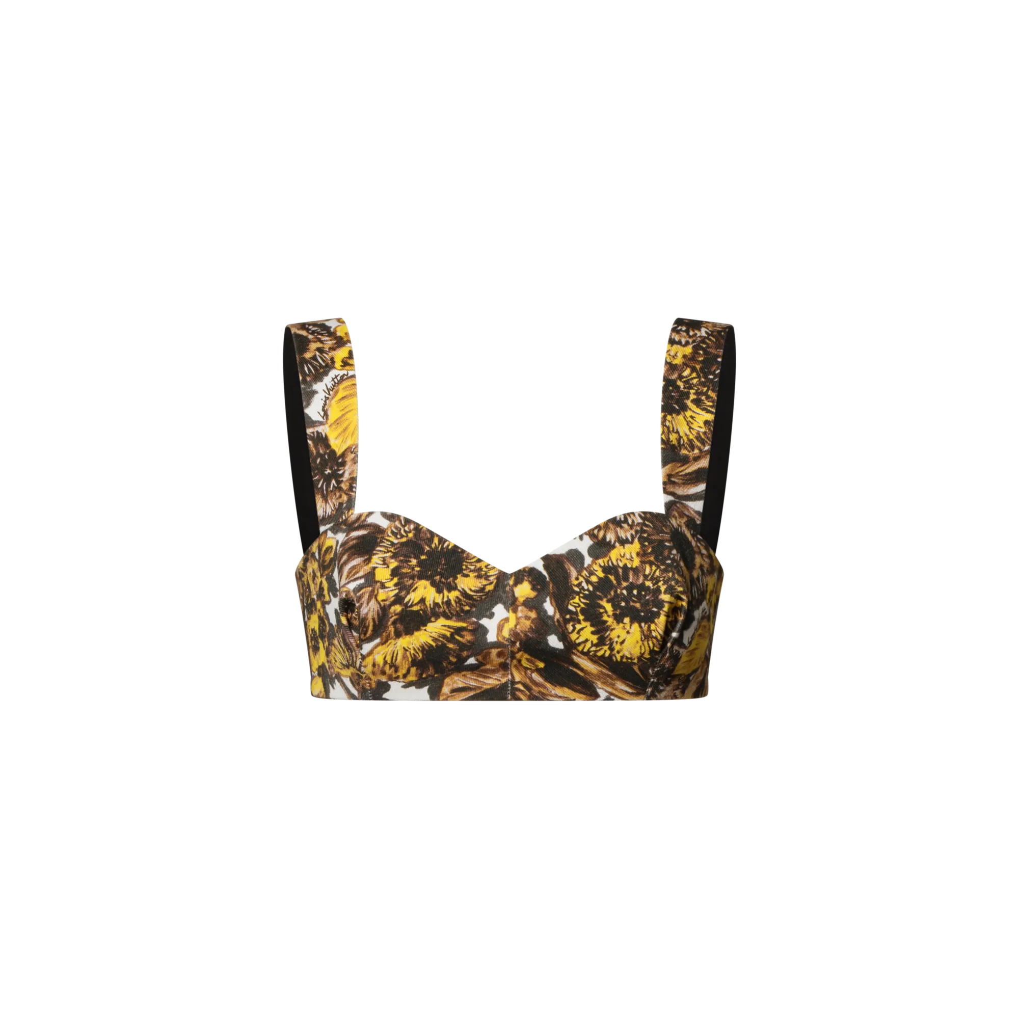 Louis Vuitton Floral Print Bustier - Women - Ready - to - Wear 1AIQOB Beige