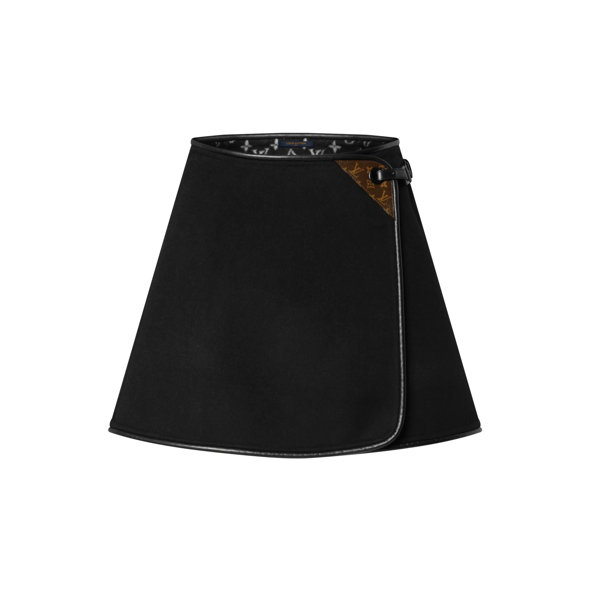 Louis Vuitton Double Face Mini Wrap Skirt - Women - Ready - to - Wear 1AIQOR Black