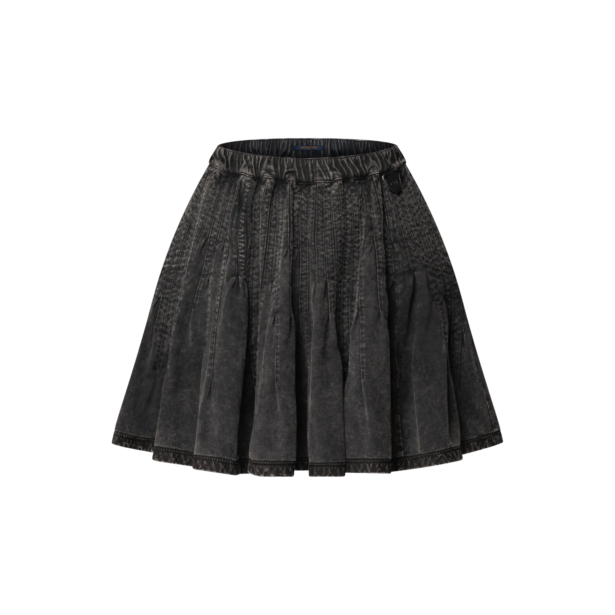 Louis Vuitton Pleated Jersey Skirt - Women - Ready - to - Wear 1AIRA1 Black