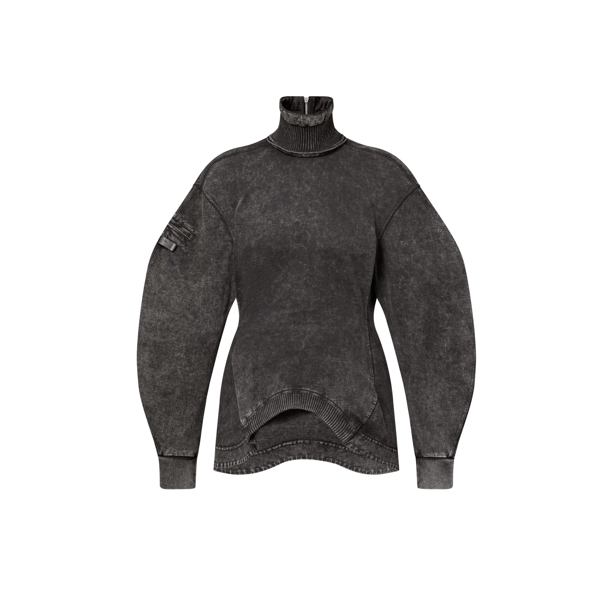 Louis Vuitton Curve Hem Sweater - Women - Ready - to - Wear 1AIRAH Black