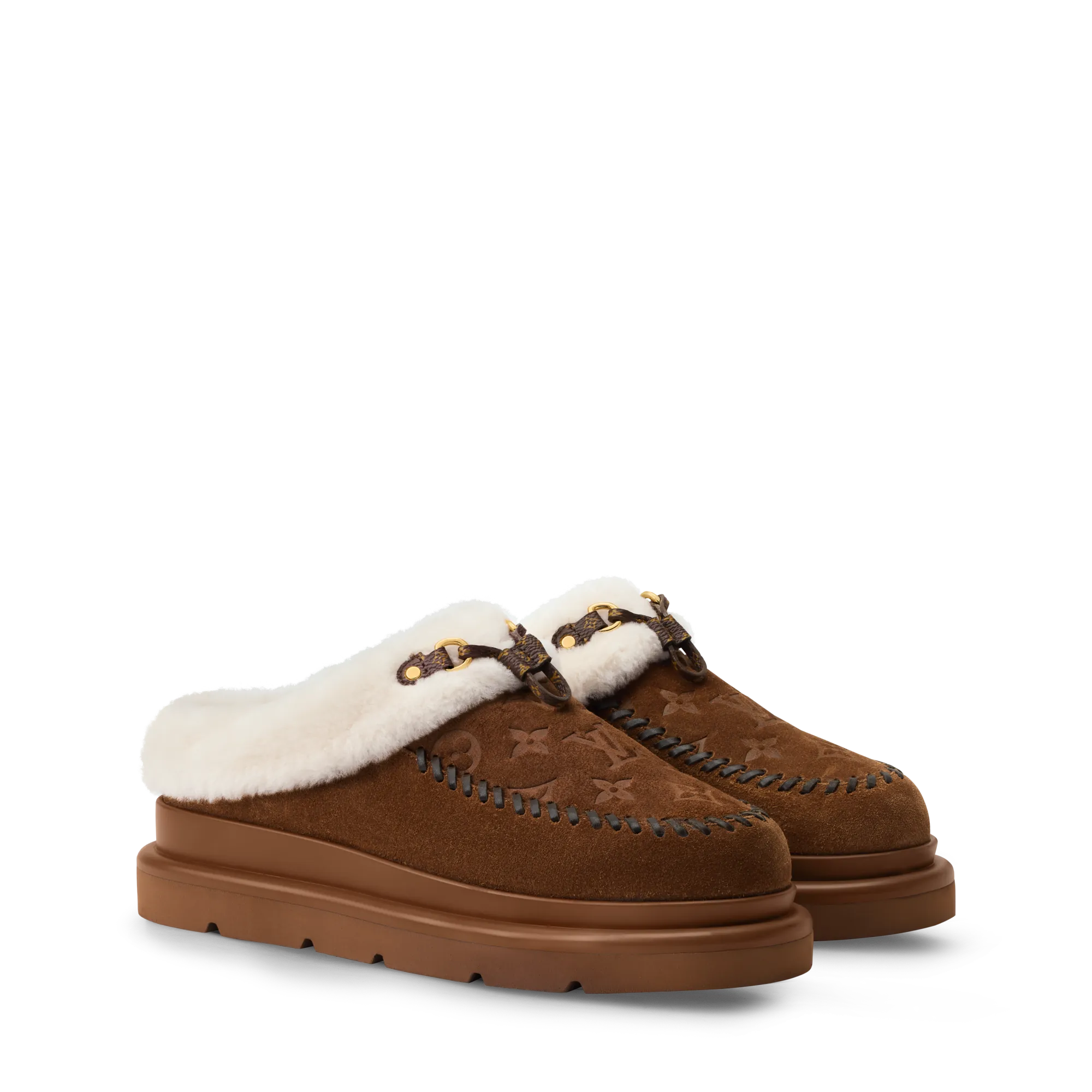 Louis Vuitton Cortina Closed Mule Calfxx - Women - Shoes 1AITIN Brown