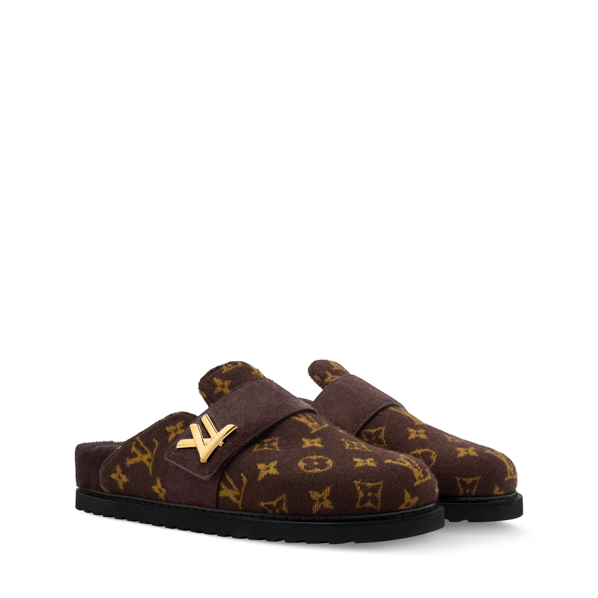 Louis Vuitton LV Cosy Flat Comfort Closed Mule Textile canvas - Women - Shoes 1AITSE Brown