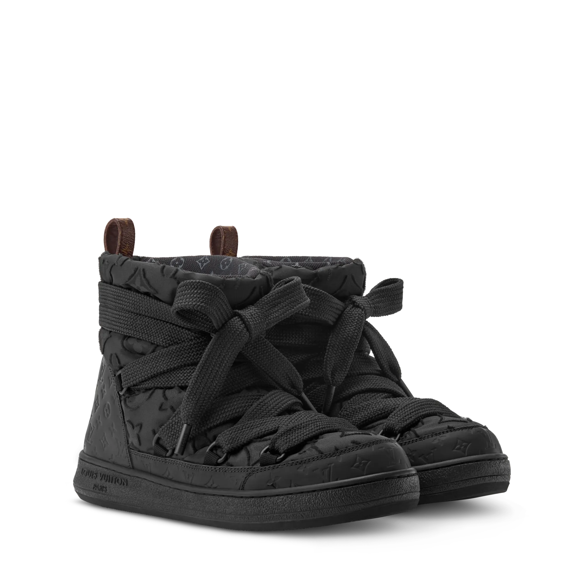 Louis Vuitton LV Cloud Lace - Up Ankle Boot Sneaker Mix of textiles - Women - Shoes 1AIVCZ Black