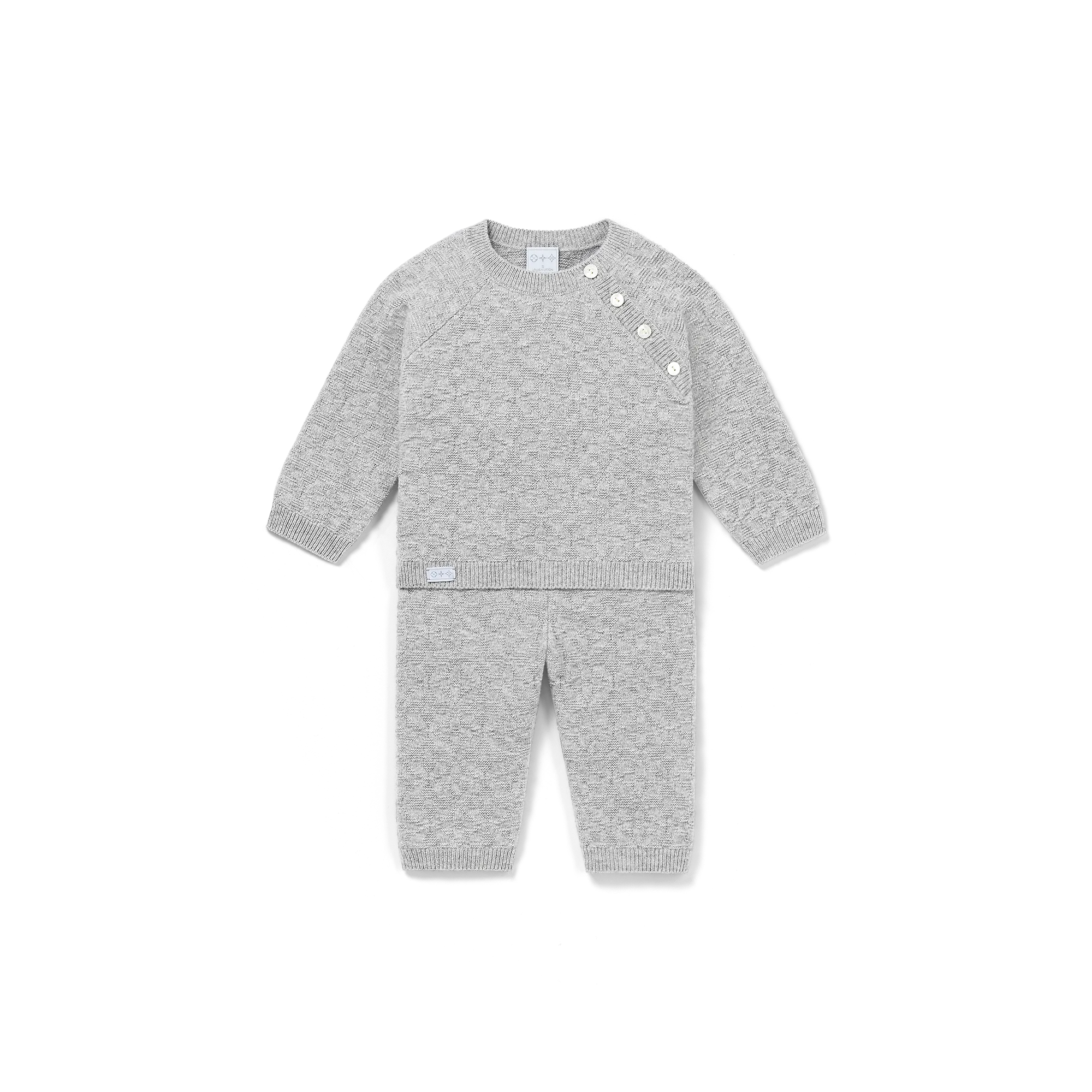 Louis Vuitton 3D Knitted Set S00 - New - For Baby GI005D Grey