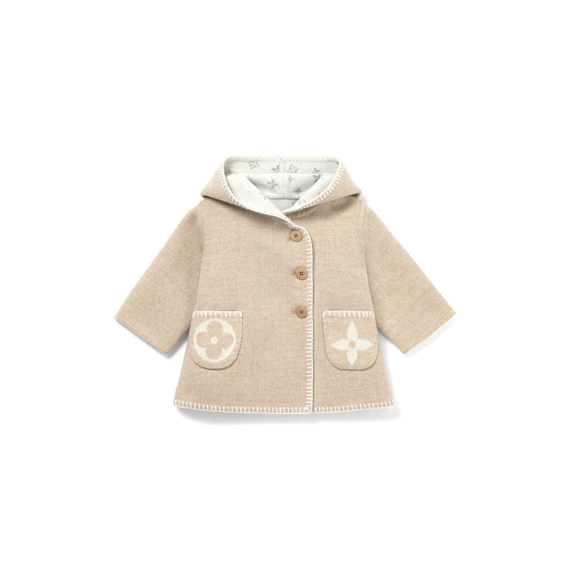 Louis Vuitton 2 Pockets Coat S00 - New - For Baby GI009D Dune