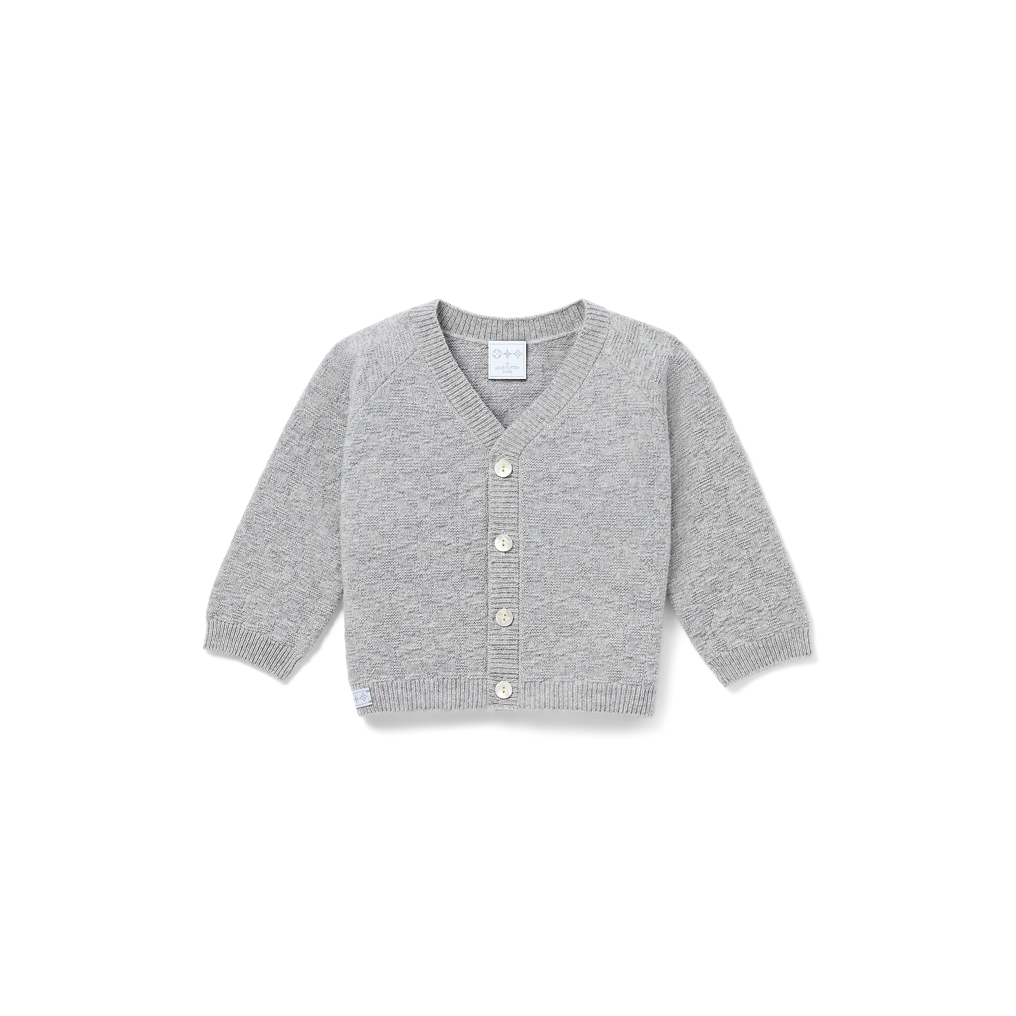 Louis Vuitton 3D Knitted Cardigan S00 - New - For Baby GI013D Grey