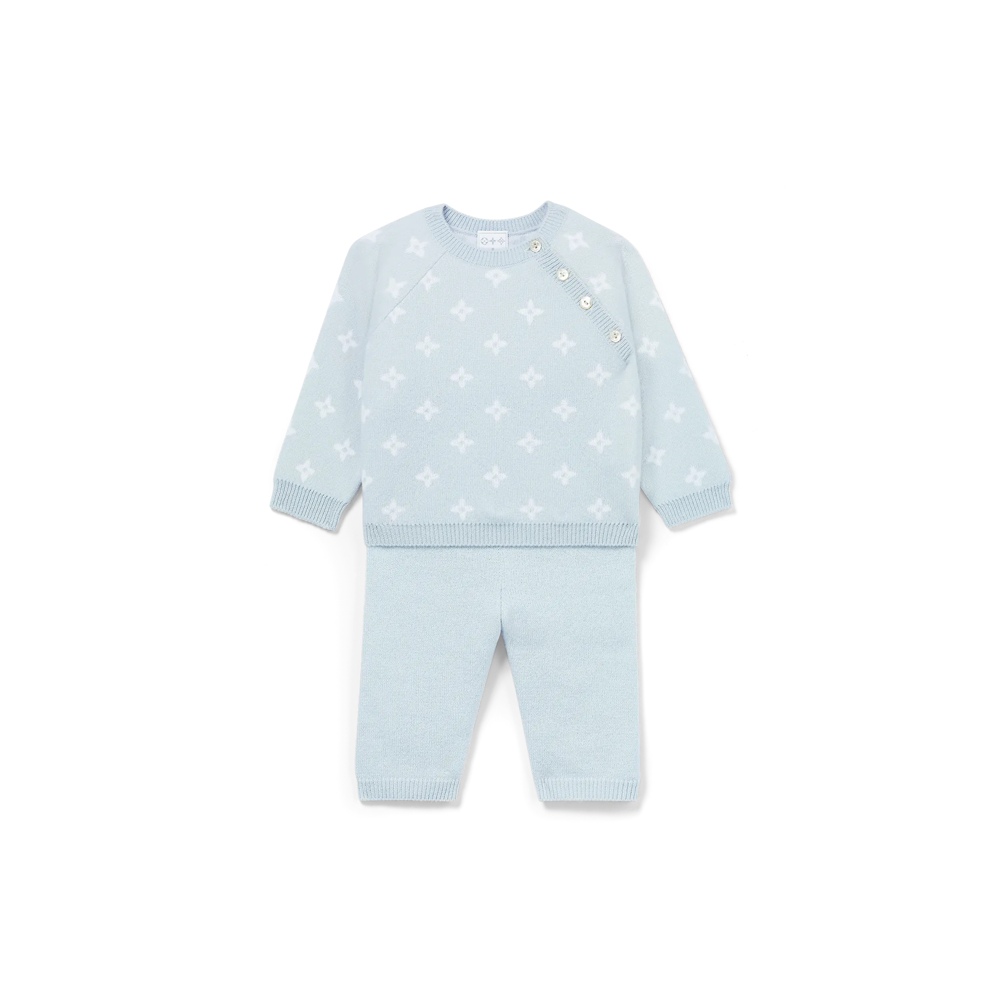 Louis Vuitton Flower Knitted Set S00 - New - For Baby GI016D