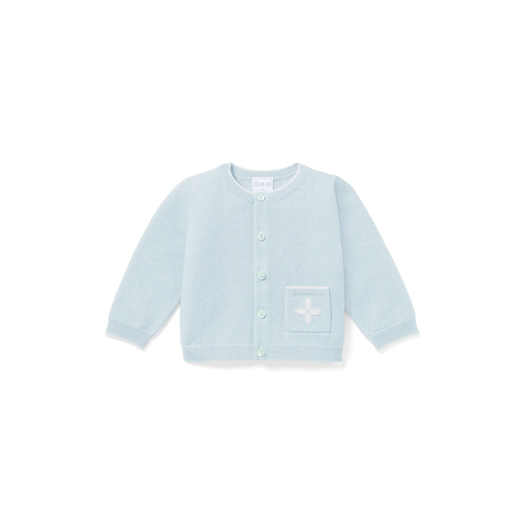 Louis Vuitton Pocket Cardigan S00 - New - For Baby GI019D Light Blue