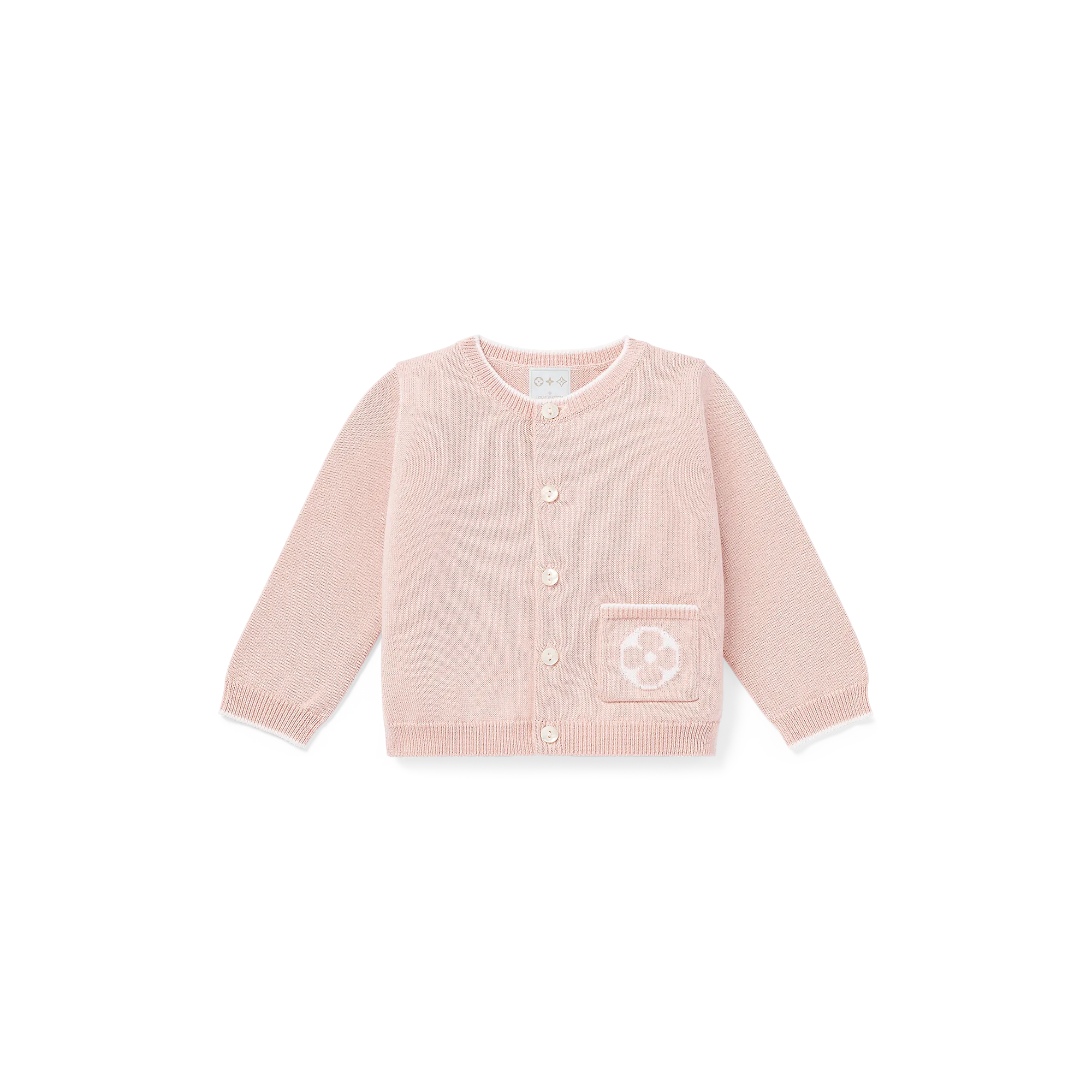 Louis Vuitton Pocket Cardigan S00 - New - For Baby GI020D Pink