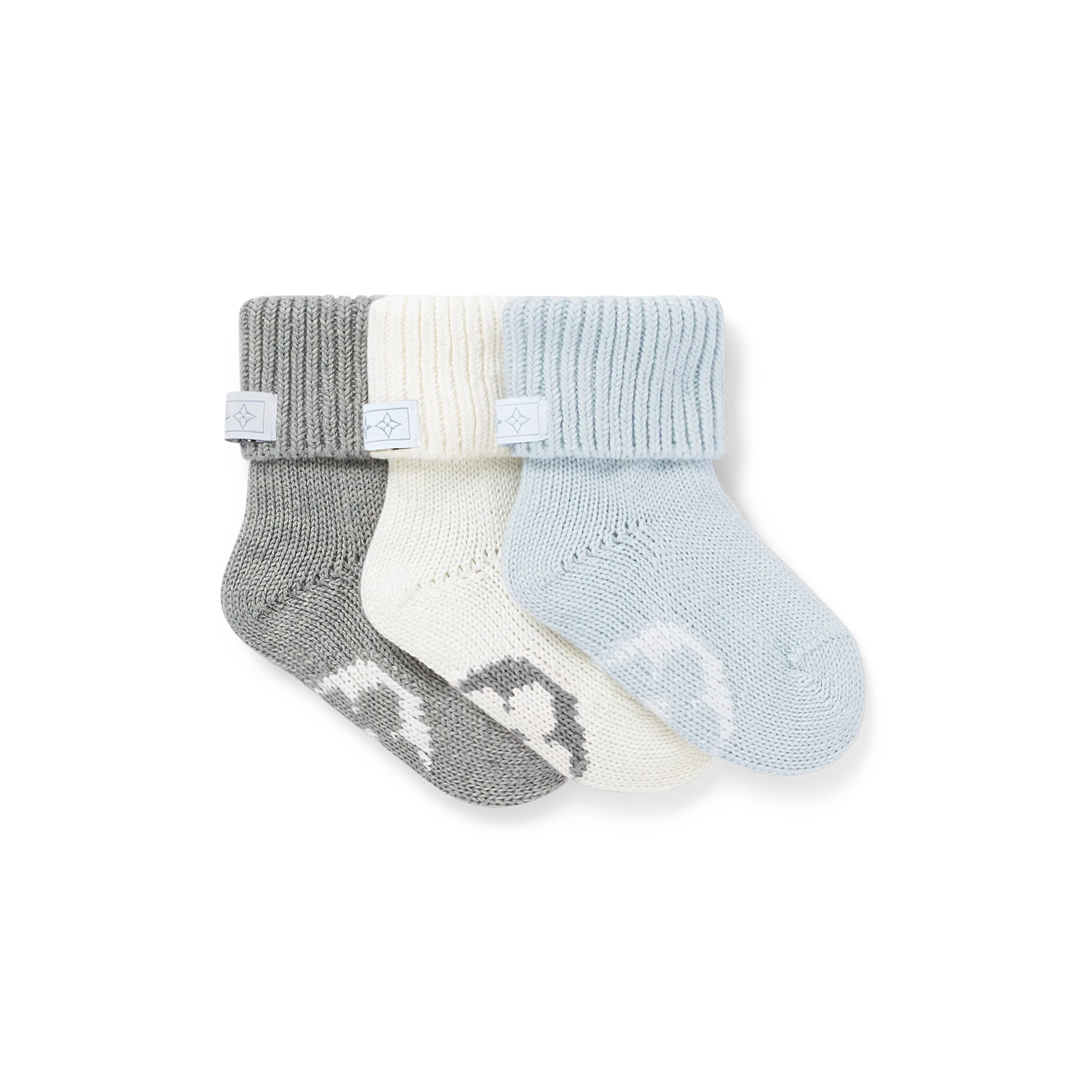 Louis Vuitton 3 Socks Set S00 - New - For Baby GI025D Multicolor Louis Vuitton 3 Socks Set S00 - New - For Baby GI025D Multicolor