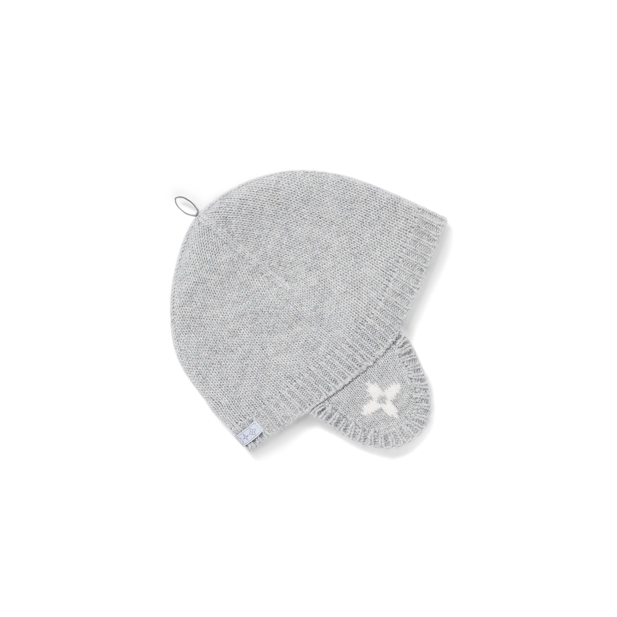 Louis Vuitton 2 Flowers Beanie S00 - New - For Baby GI026D Grey White