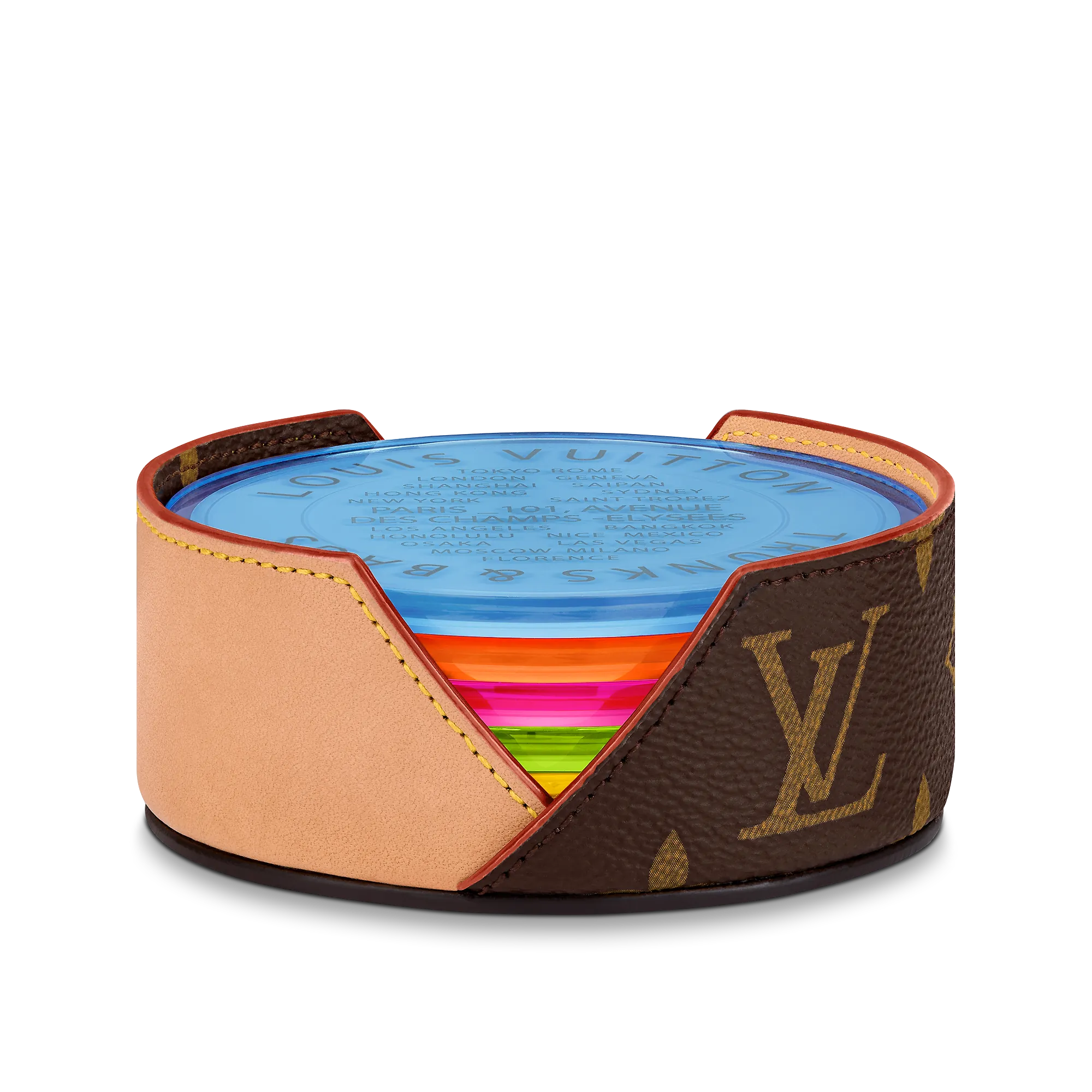 Louis Vuitton Monogram Fluo Coasters Monogram - Art of Living - Sports and Lifestyle GI0489 Louis Vuitton Monogram Fluo Coasters Monogram - Art of Living - Sports and Lifestyle GI0489