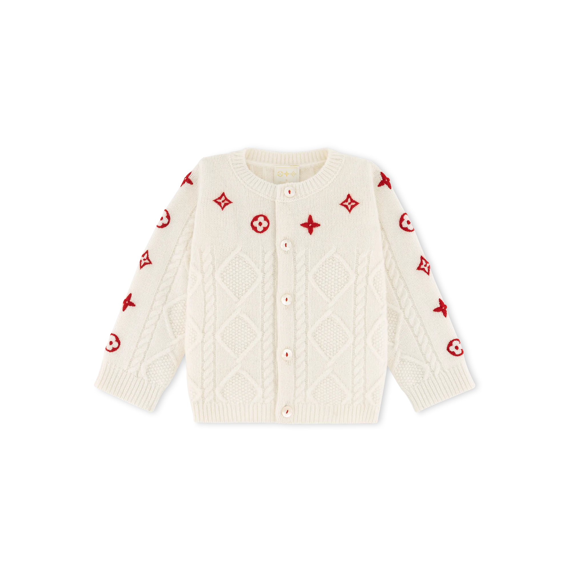Louis Vuitton Embroidered Knitted Cardigan S00 - New - For Baby GI069D
