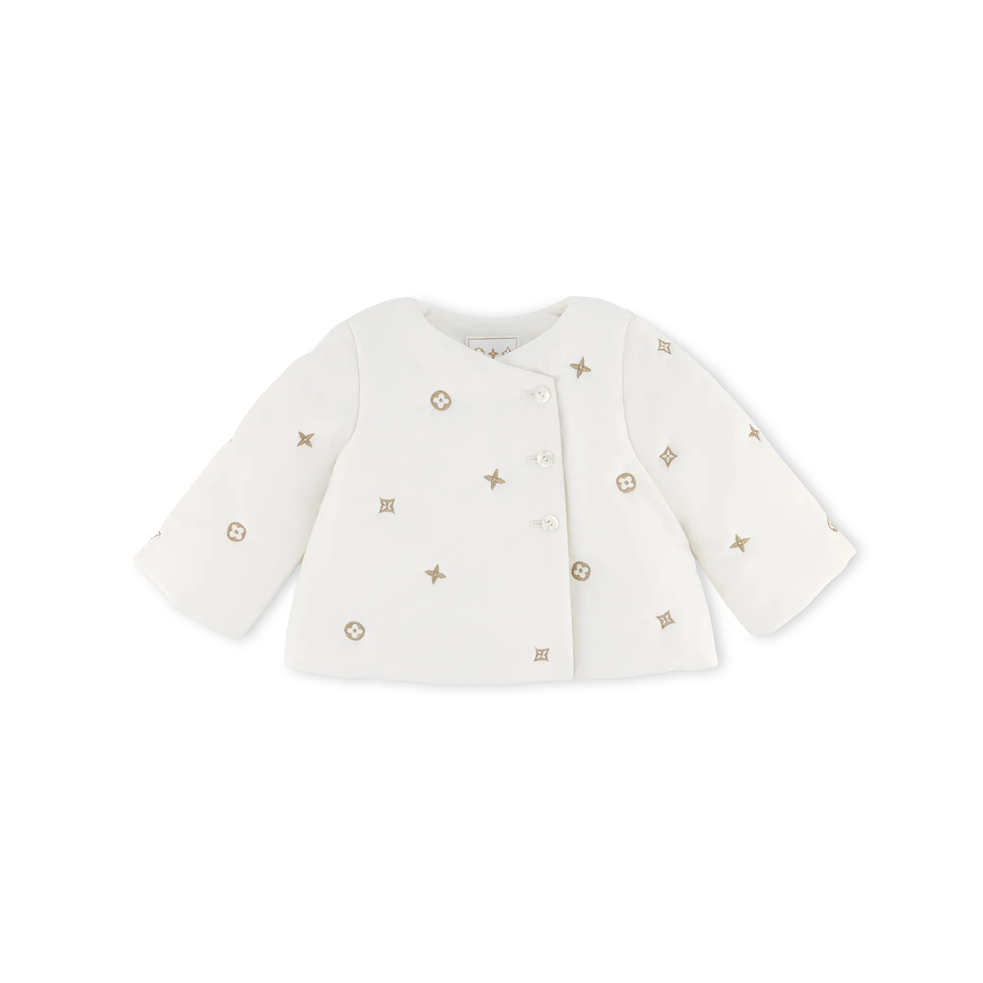 Louis Vuitton Meli-Melo Gold Silk Coat S00 - New - For Baby GI080D