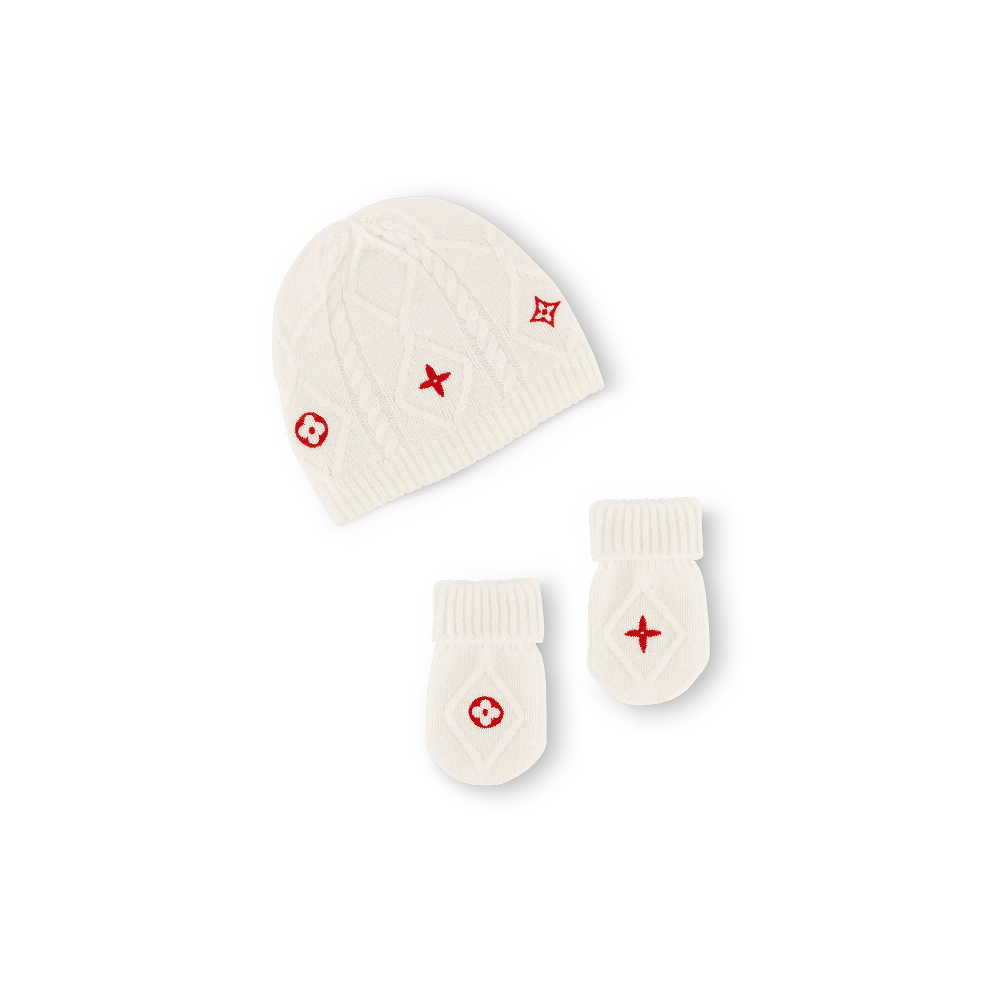 Louis Vuitton Embroidered Beanie and Mittens Set S00 - gifts - Gifts For Baby GI093D Louis Vuitton Embroidered Beanie and Mittens Set S00 - gifts - Gifts For Baby GI093D
