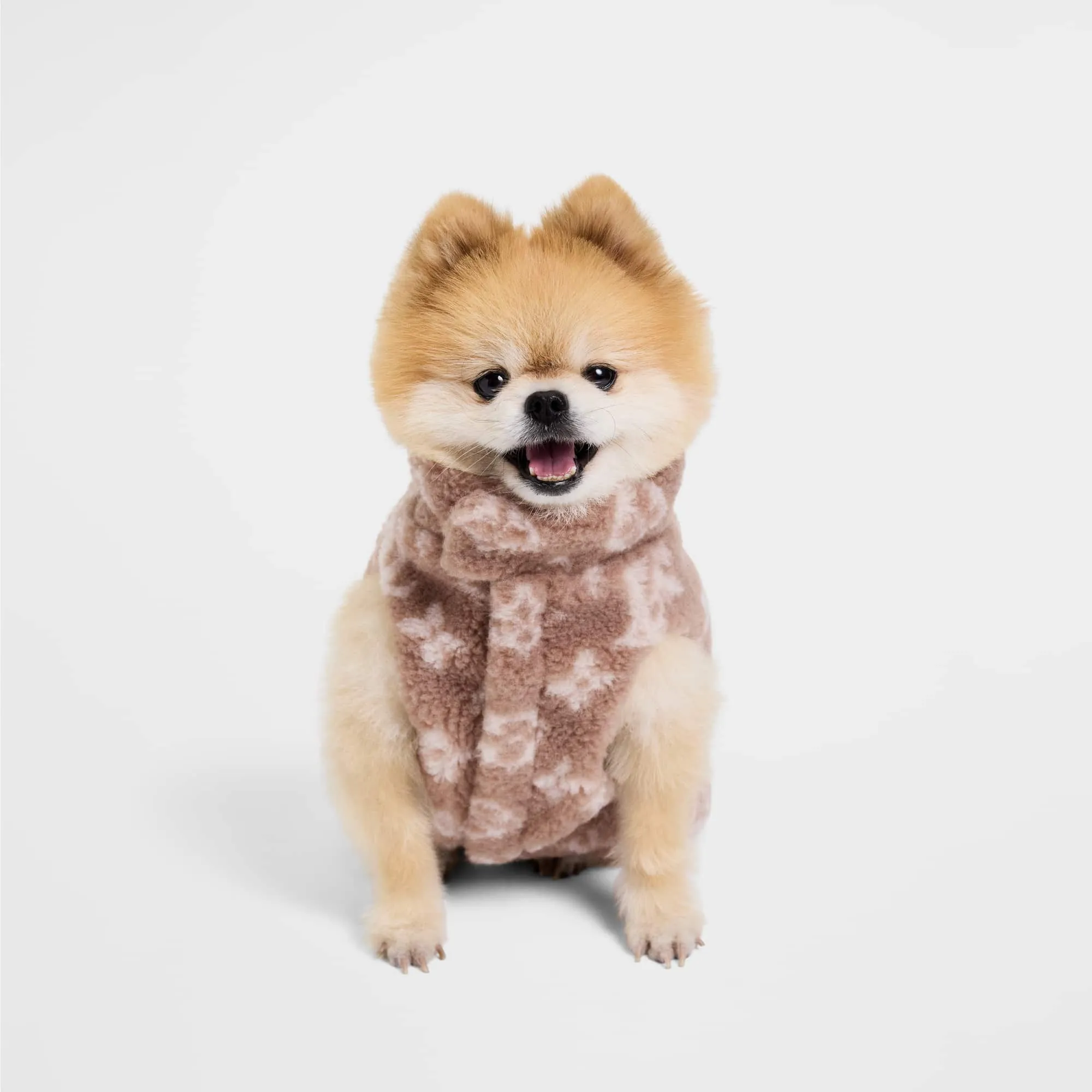 Louis Vuitton Dog Fleece Jacket XS Polyester - Trunks, Travel and Home - Pets Accessories GI1472 Beige