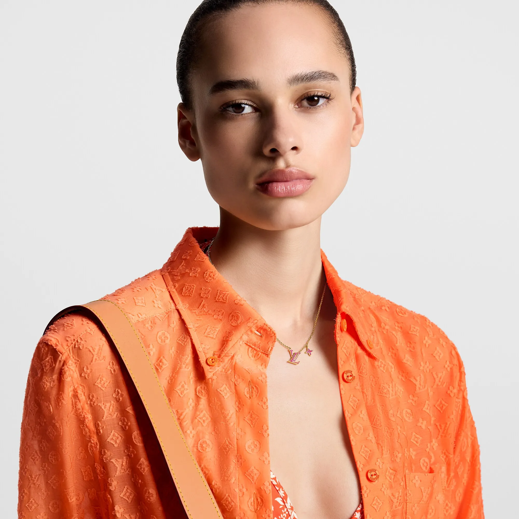 Louis Vuitton LV Iconic Enamel Necklace S00 - Women - Fashion Jewelry M01094 Fuchsia