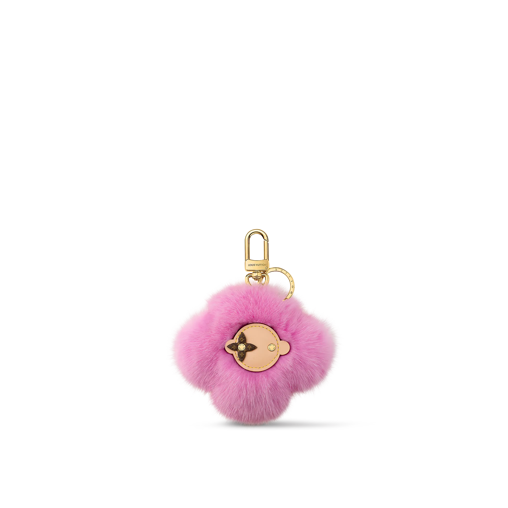 Louis Vuitton Vivienne Fur Key Holder S00 - Women - Accessories M01447 Pink