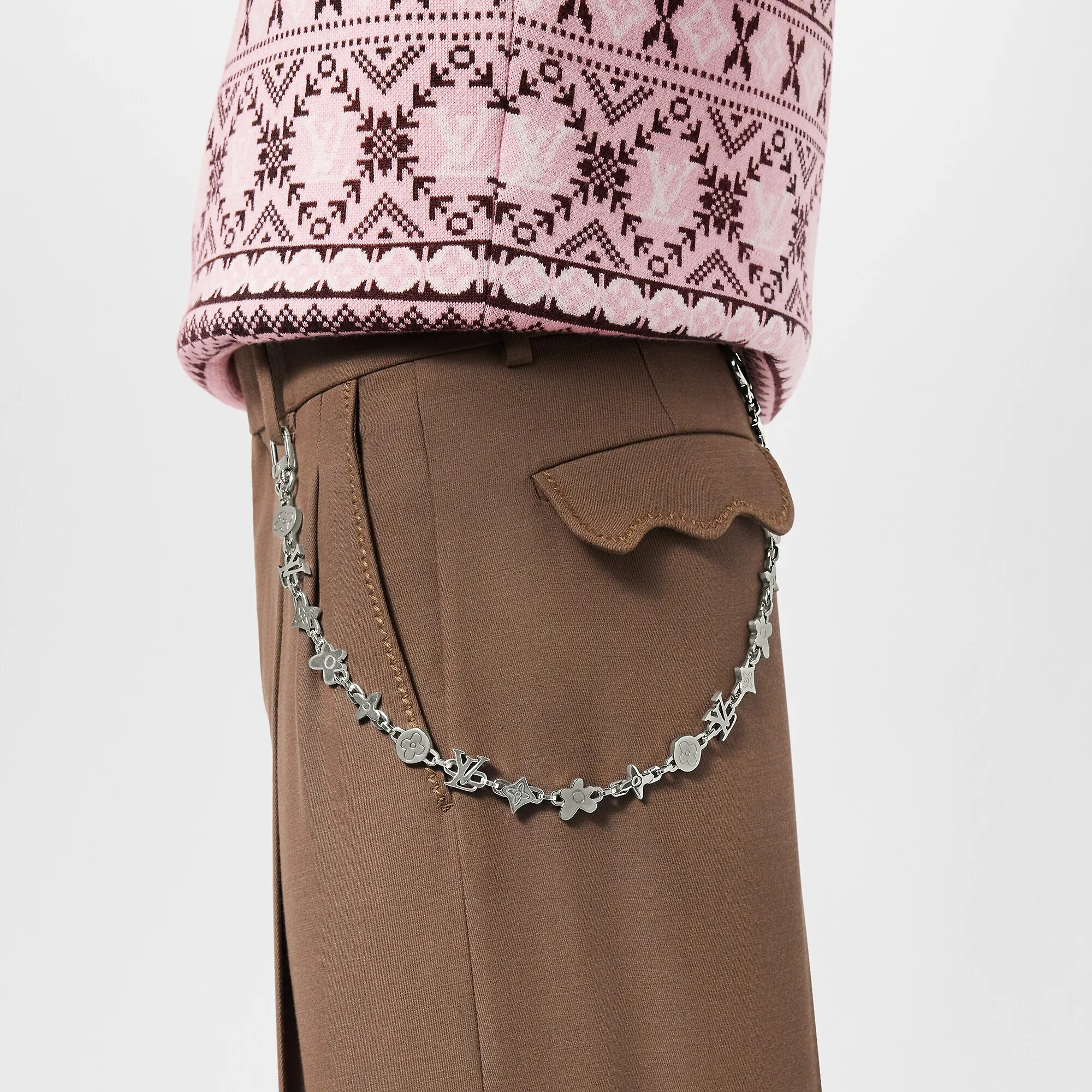 Louis Vuitton Monogram Craggy Belt Chain and Bag Charm - Men - Accessories M01926