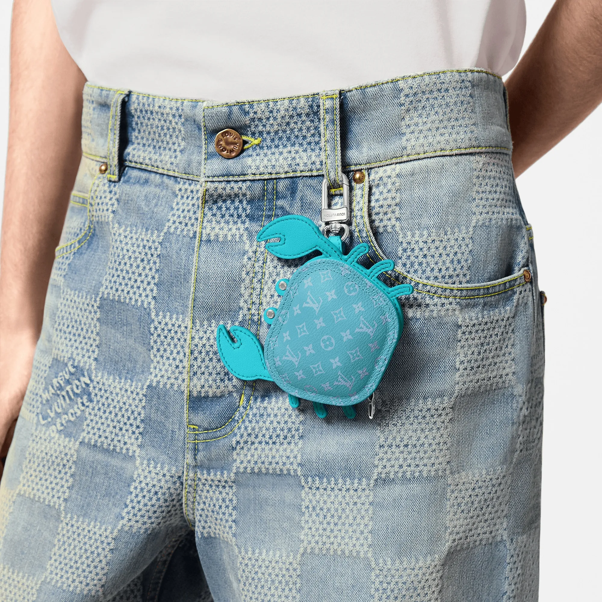 Louis Vuitton LV Crab Bag Charm S00 - Men - Accessories M01930 Blue