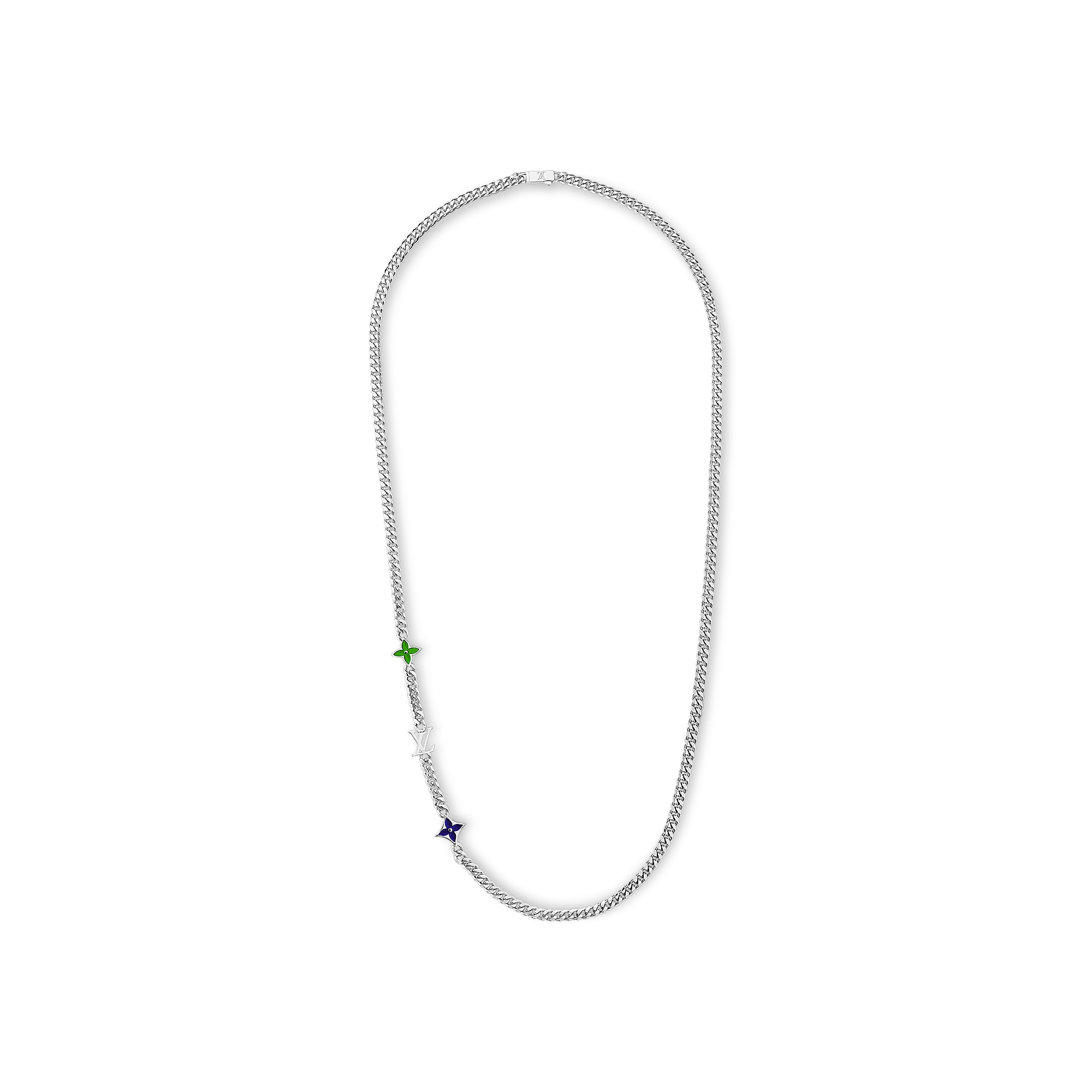 Louis Vuitton Monogram Row Necklace S00 - Men - Fashion Jewelry M01949 Blue