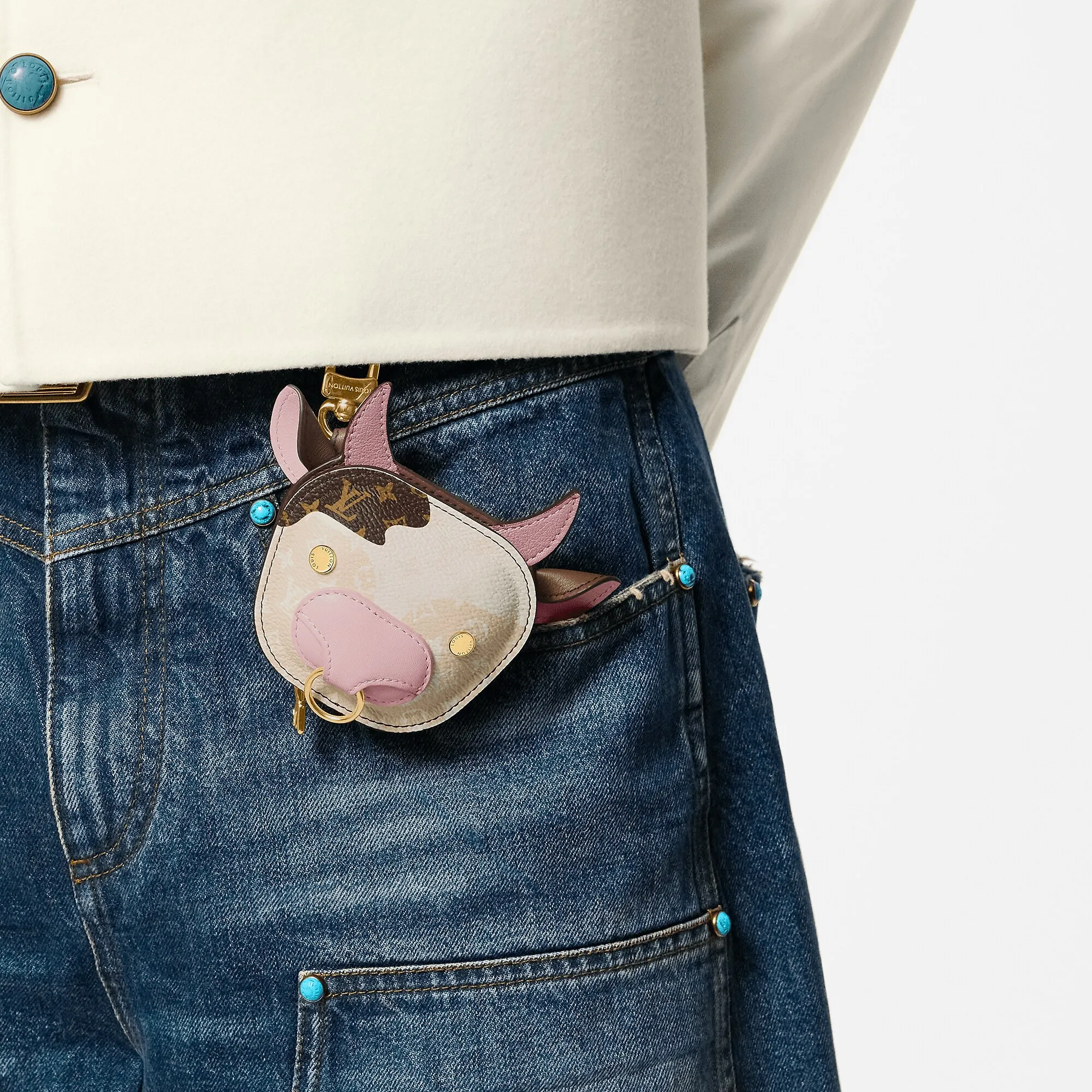 Louis Vuitton Cow Pouch Bag Charm S00 - Men - Accessories M02051