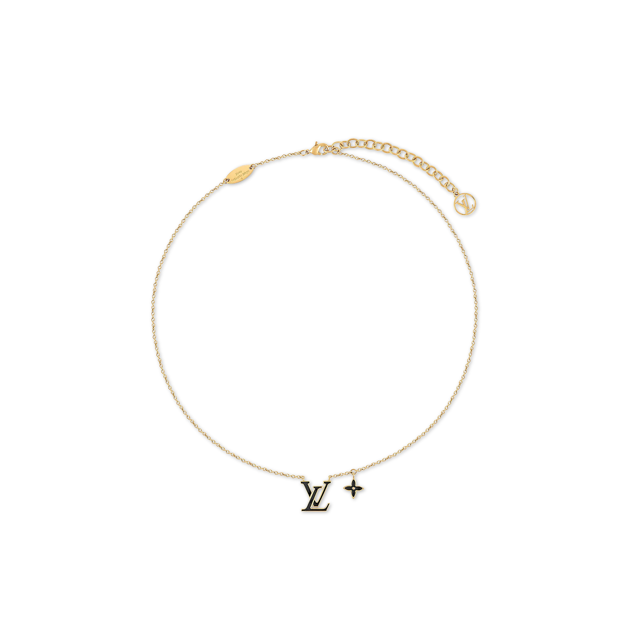 Louis Vuitton LV Iconic Enamel Necklace S00 - Women - Fashion Jewelry M02147 Black
