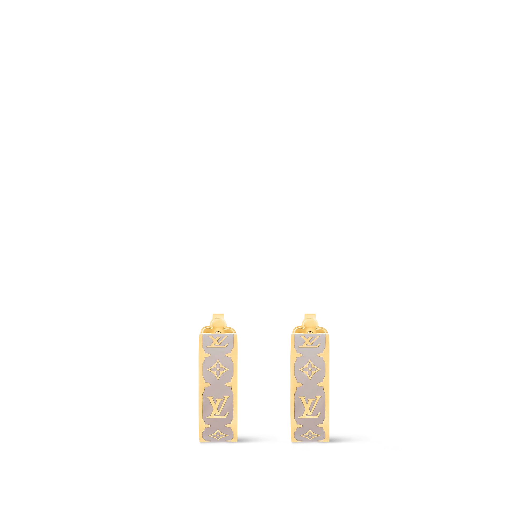 Louis Vuitton Nanogram Enamel Earrings S00 - Women - Fashion Jewelry M02148 Marron Clair