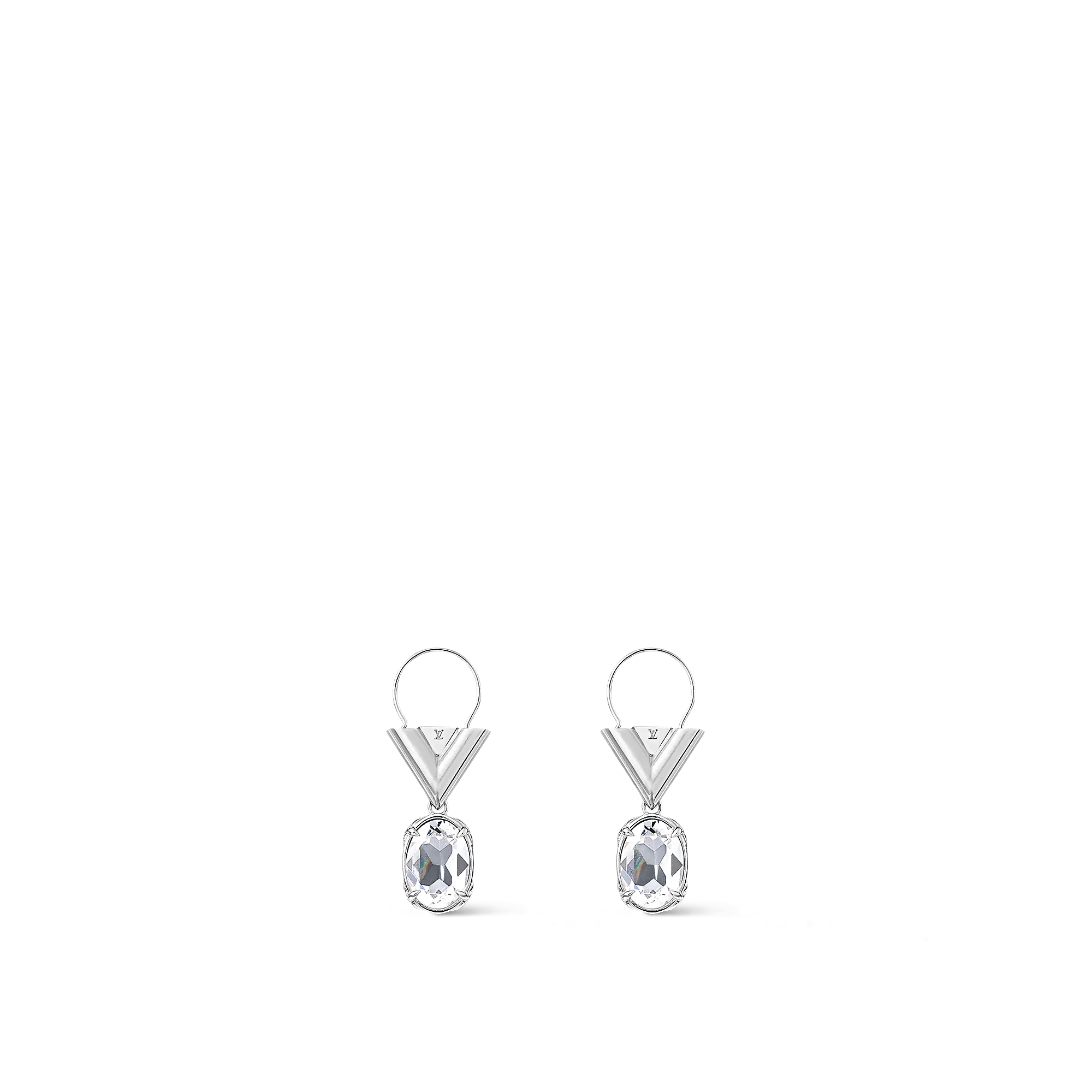 Louis Vuitton V for Vuitton Earrings S00 - Women - Fashion Jewelry M02297 Palladium