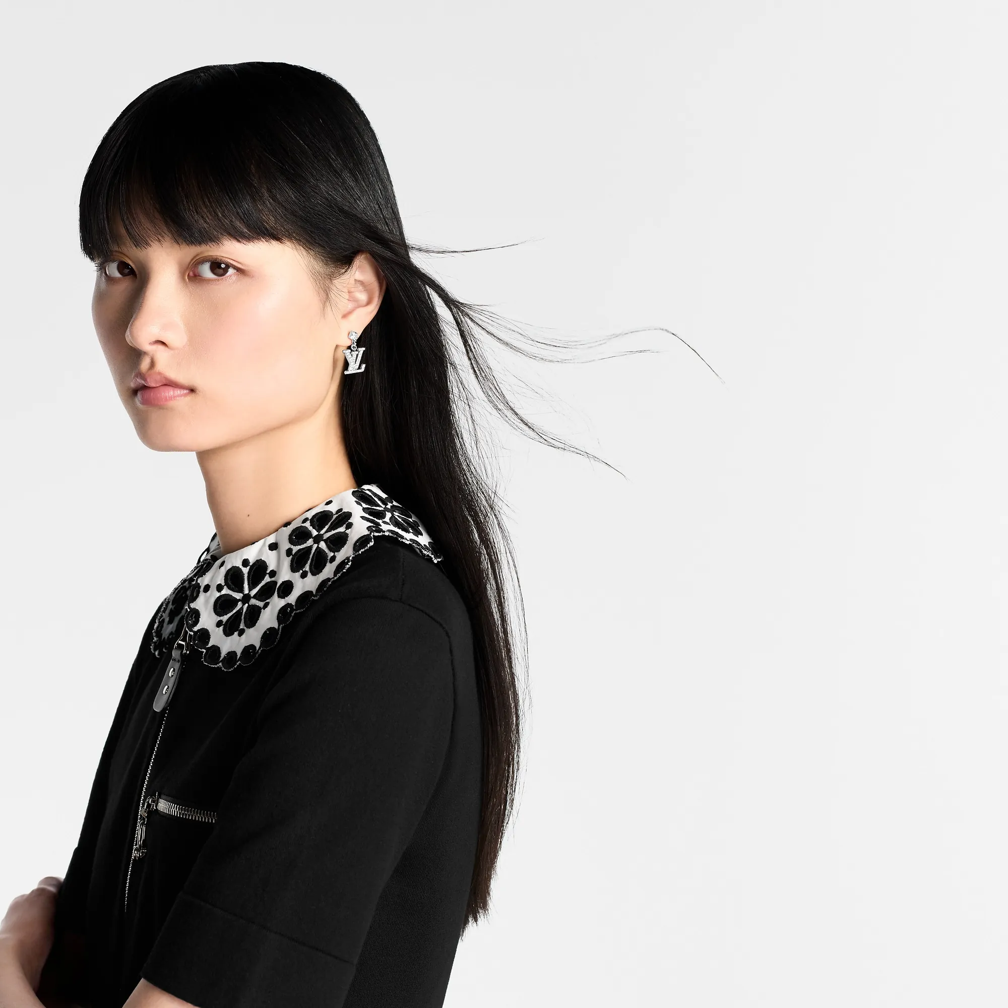 Louis Vuitton Lady LV Earrings S00 - Women - Fashion Jewelry M02513 Palladium