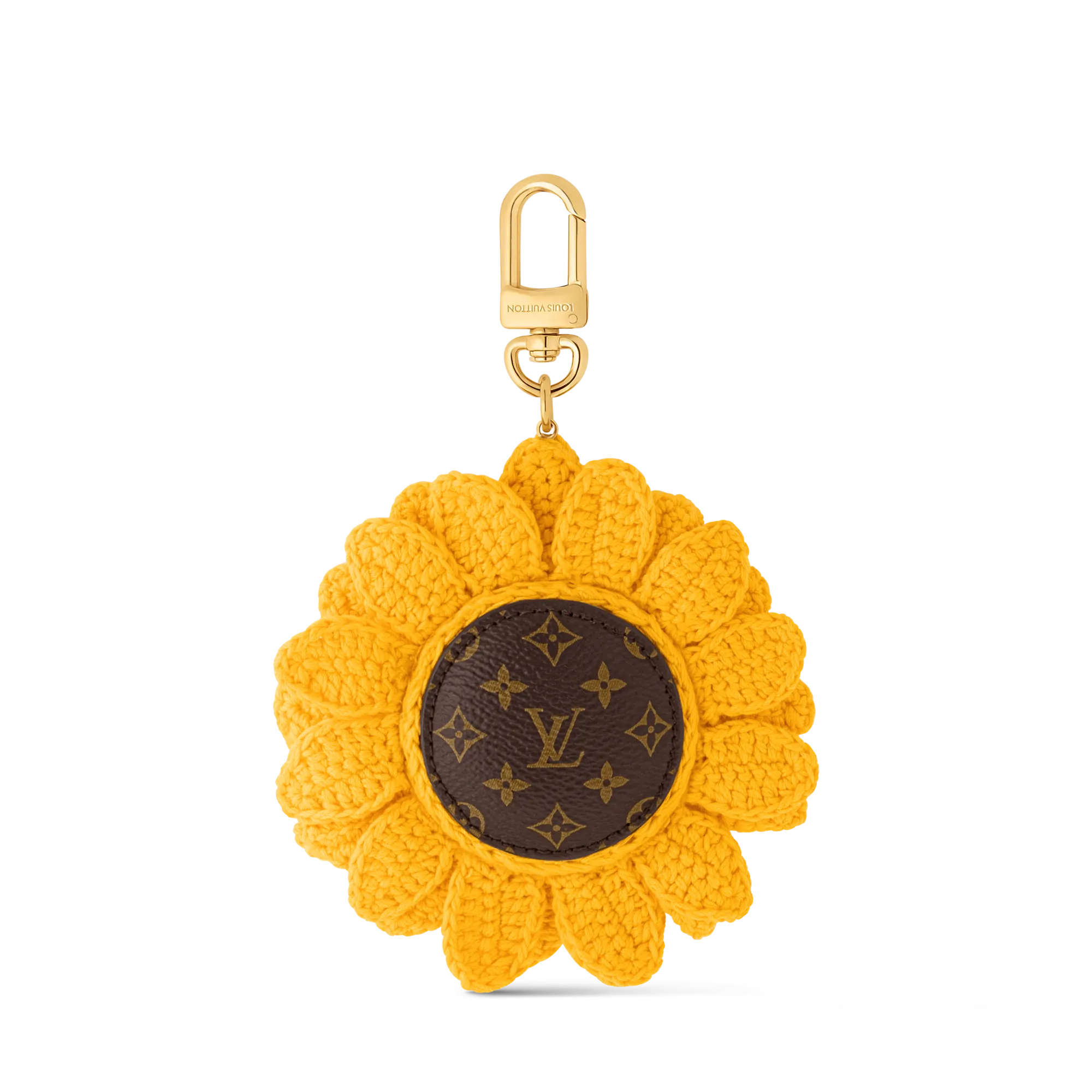 Louis Vuitton Sunflower Crochet Bag Charm Cotton - Women - Accessories M02581 Yellow