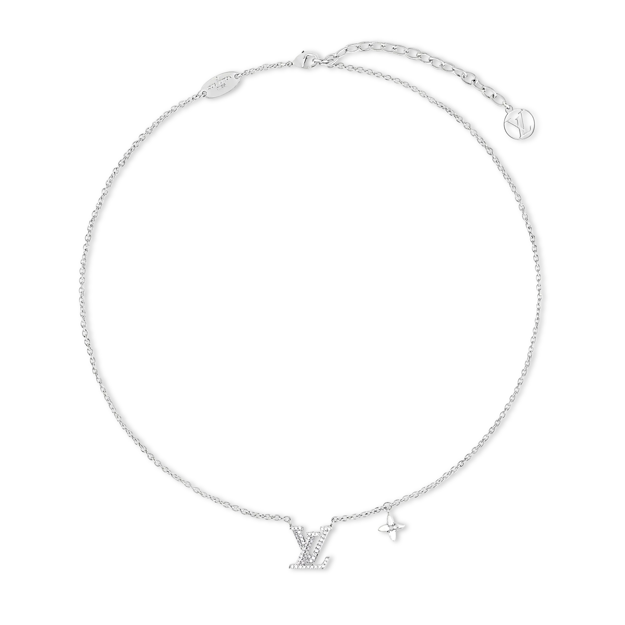 Louis Vuitton LV Iconic Necklace Brass - Women - Fashion Jewelry M02751 Silver