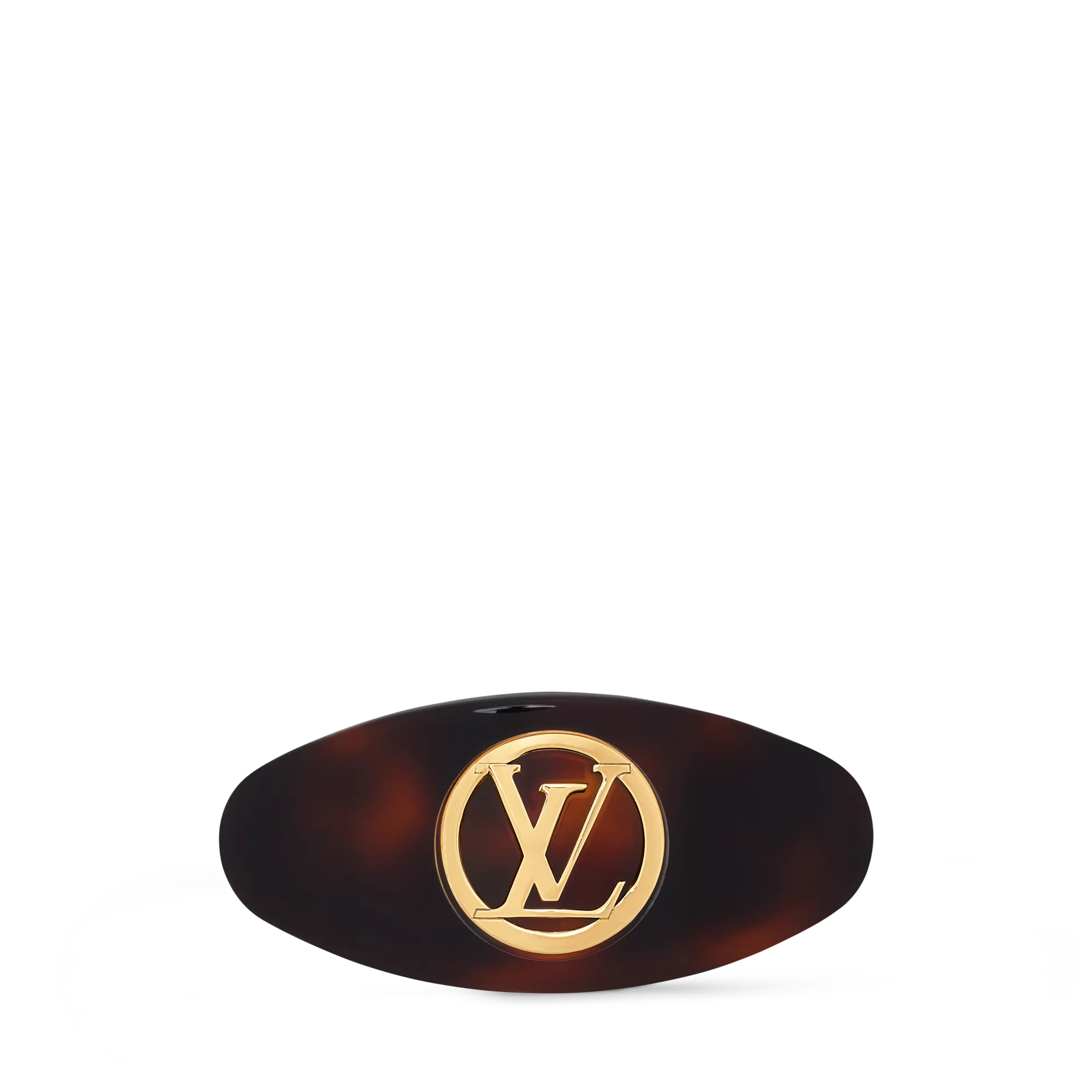 Louis Vuitton LV Circle Hair Clip Acetate - Women - Accessories M02974 Brown