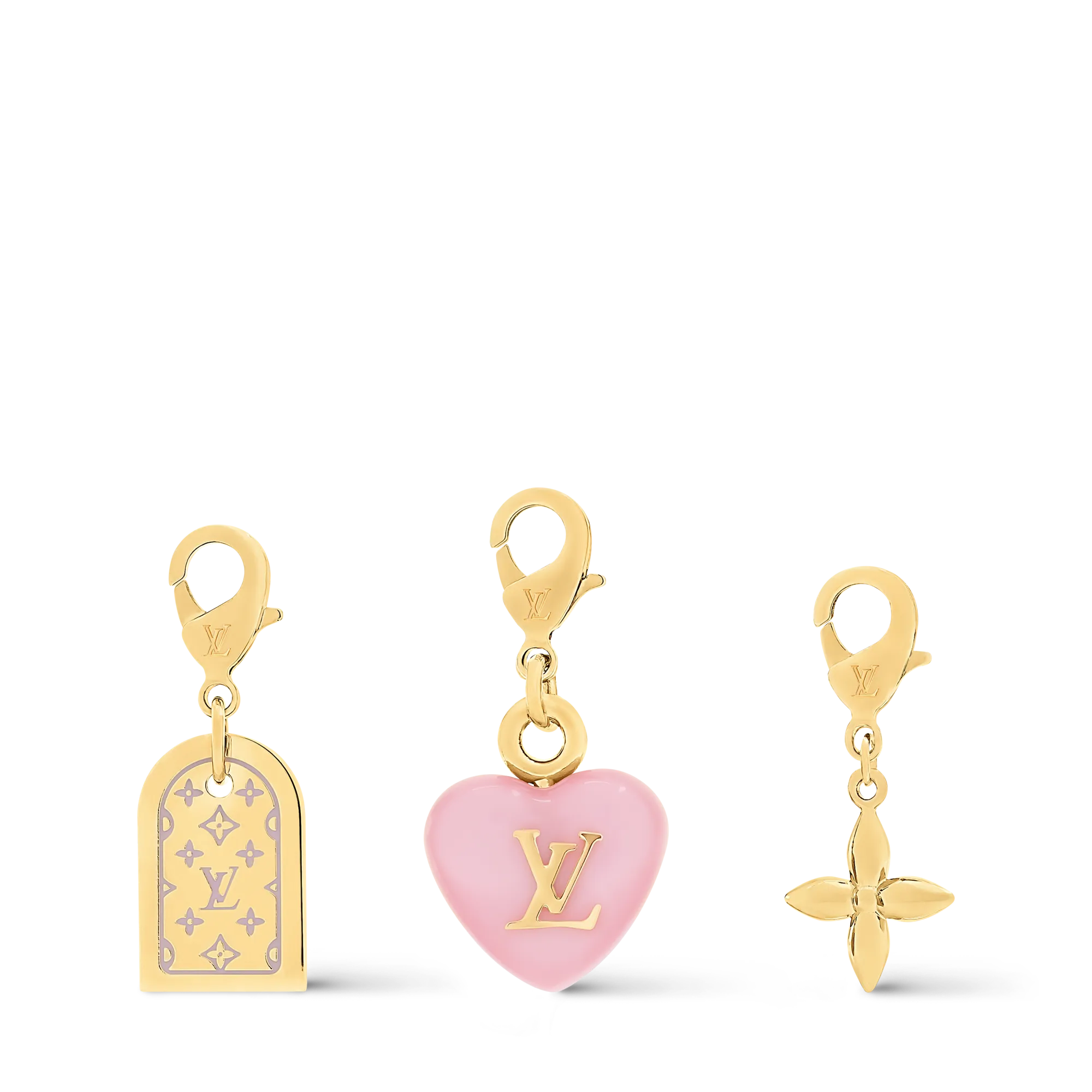 Louis Vuitton LV Charms Bag Charm Brass - Women - Accessories M03002 Gold
