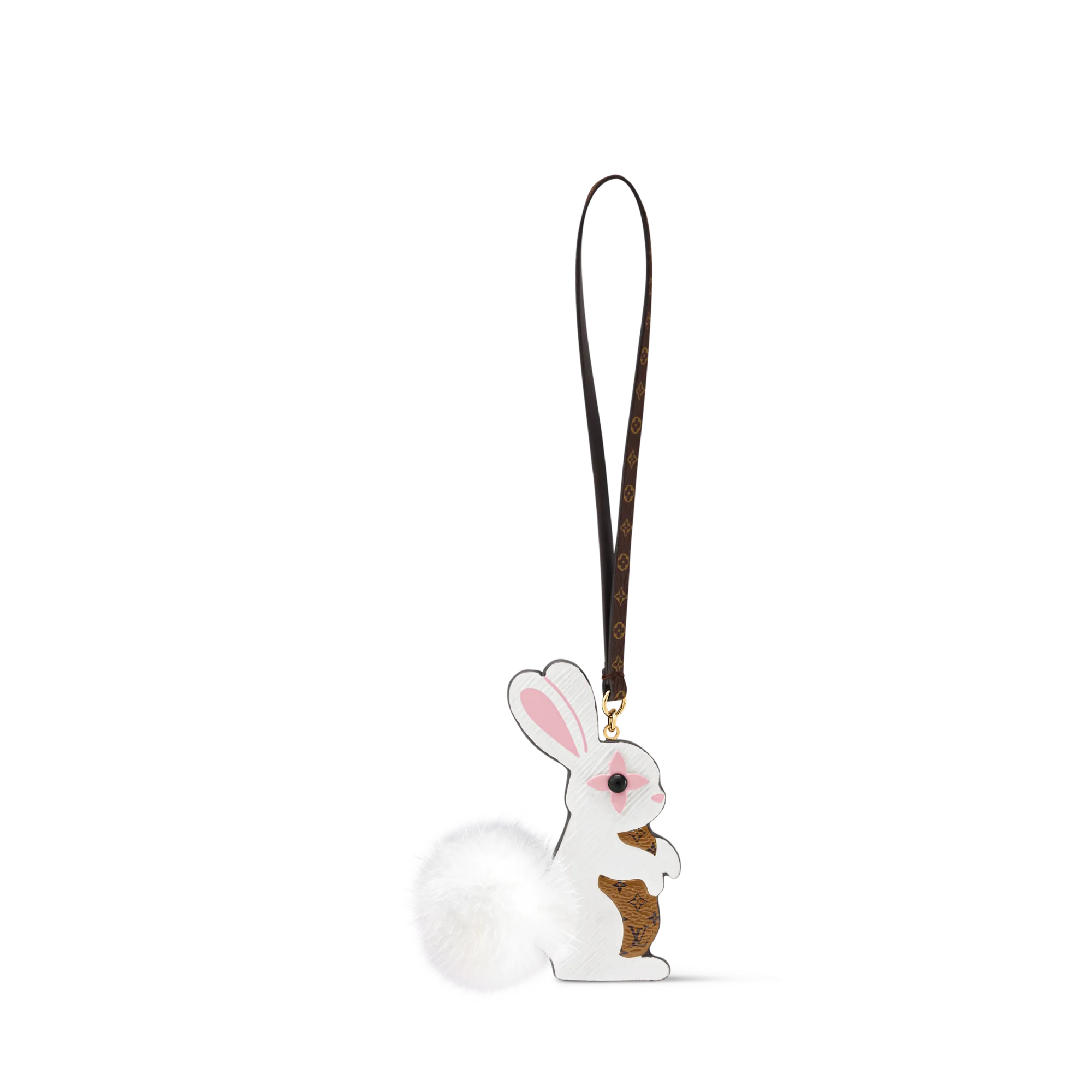 Louis Vuitton Rabbit LV Furry Friend Bag Charm Cowhide - Women - Accessories M03217 White