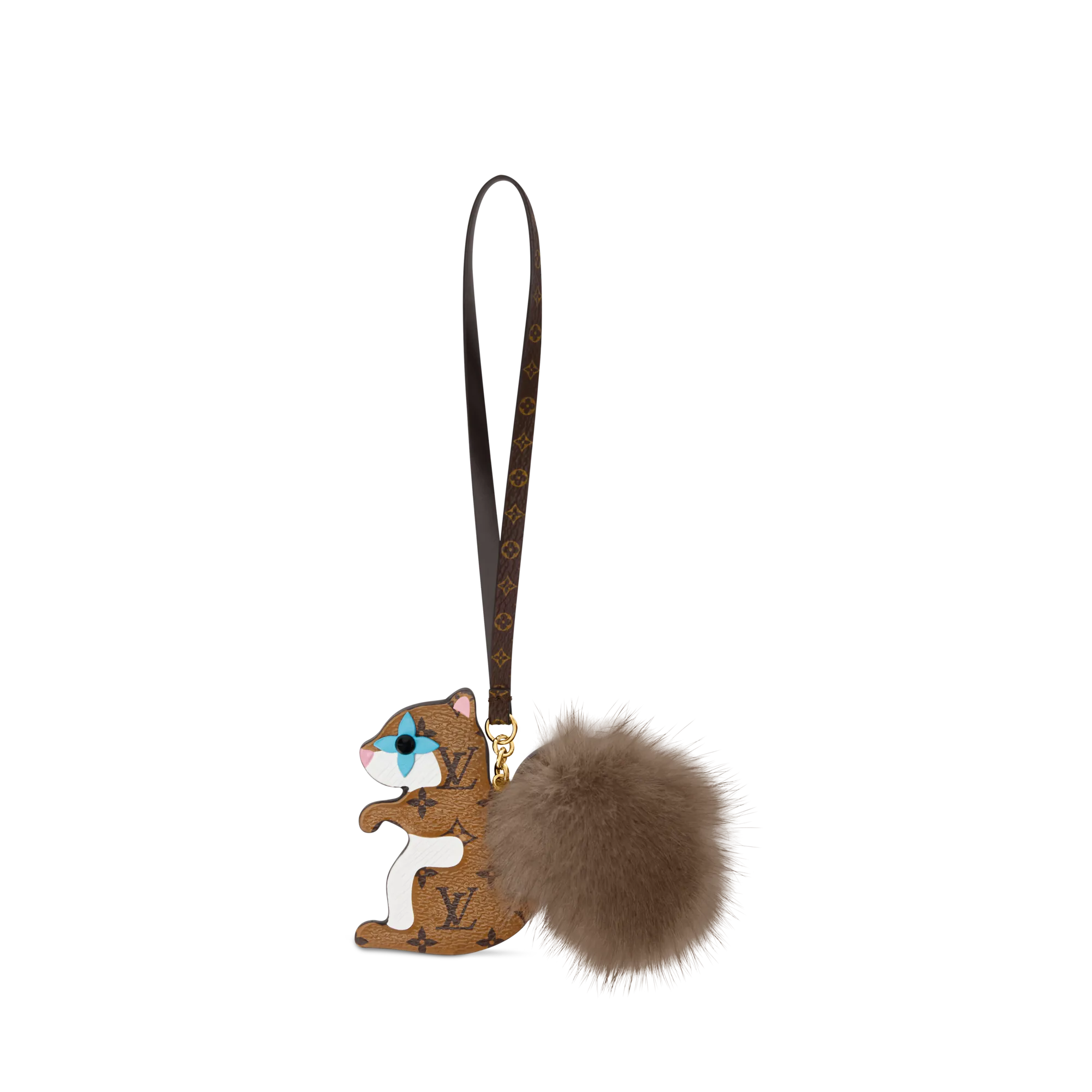 Louis Vuitton Squirrel LV Furry Friend Bag Charm Cowhide - Women - Accessories M03218 Brown