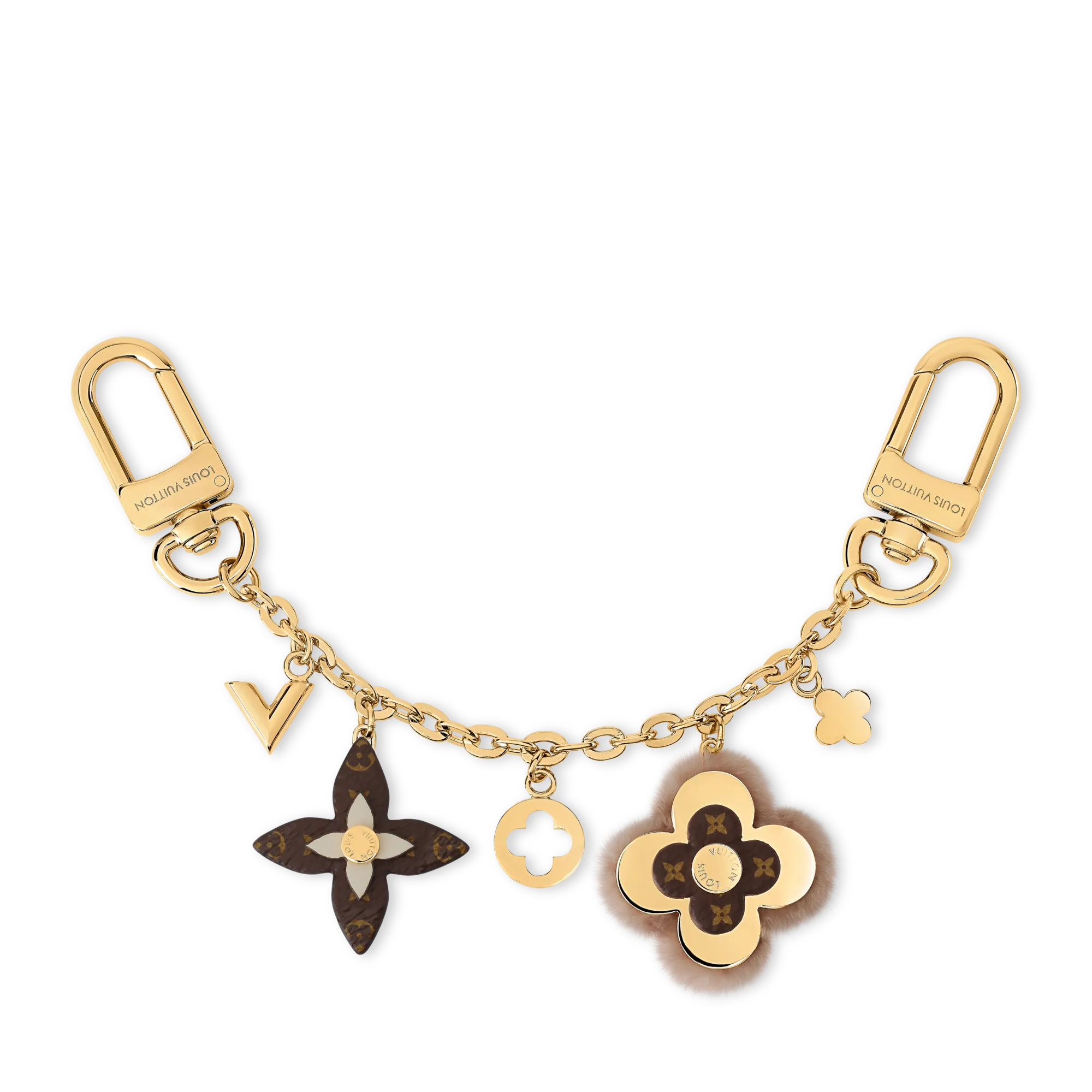 Louis Vuitton Blooming Flowers Chain Bag Charm Brass - Women - Accessories M03285 Gold