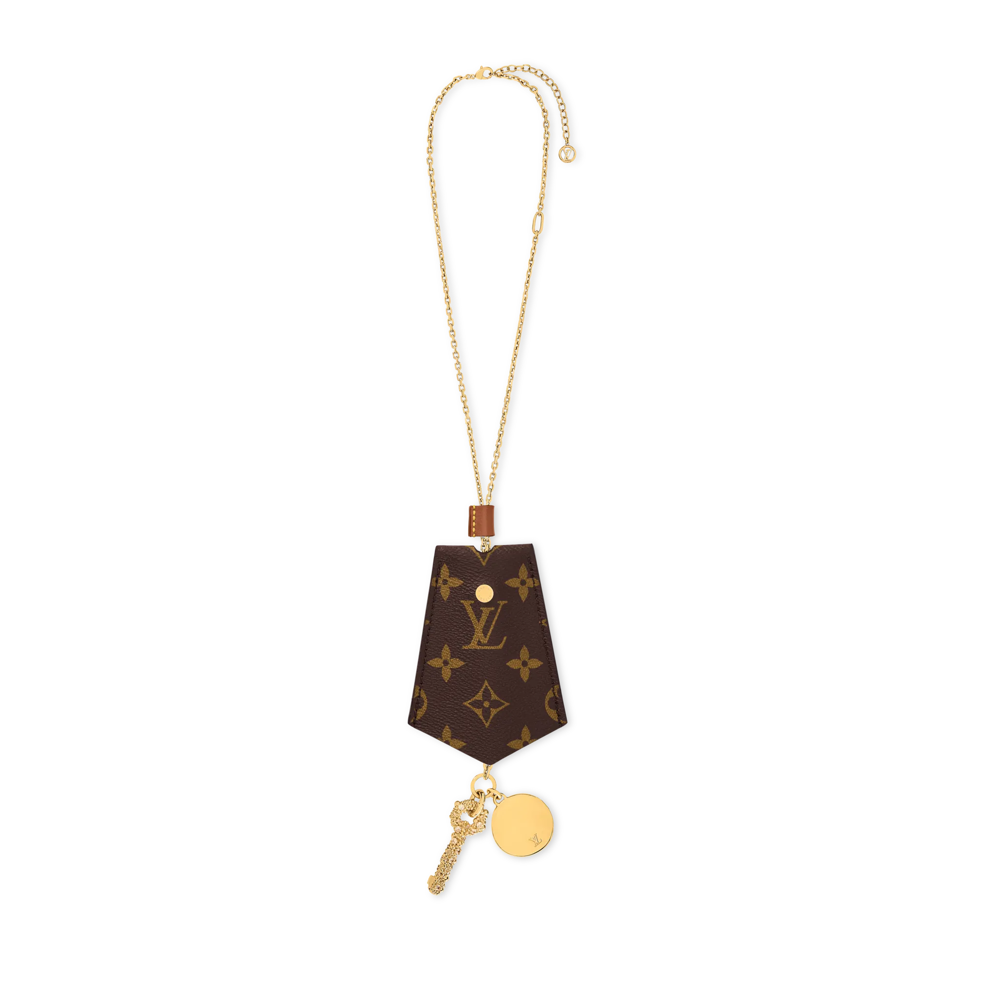 Louis Vuitton Monogram Heritage Necklace Coated canvas - Women - Fashion Jewelry M03452 Brown