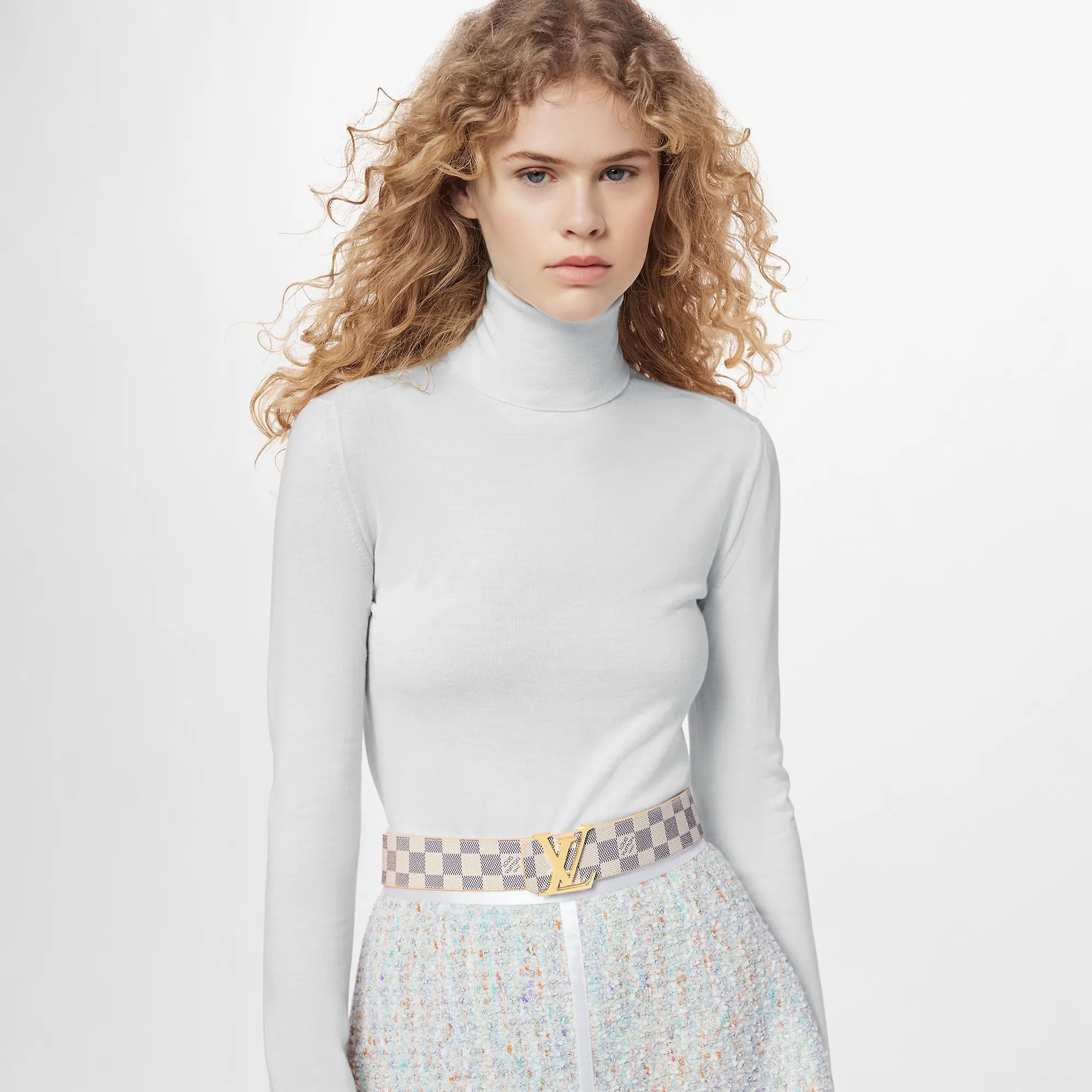 Louis Vuitton LV Initiales 40mm Reversible Belt Damier Azur - Women - Accessories M0569S