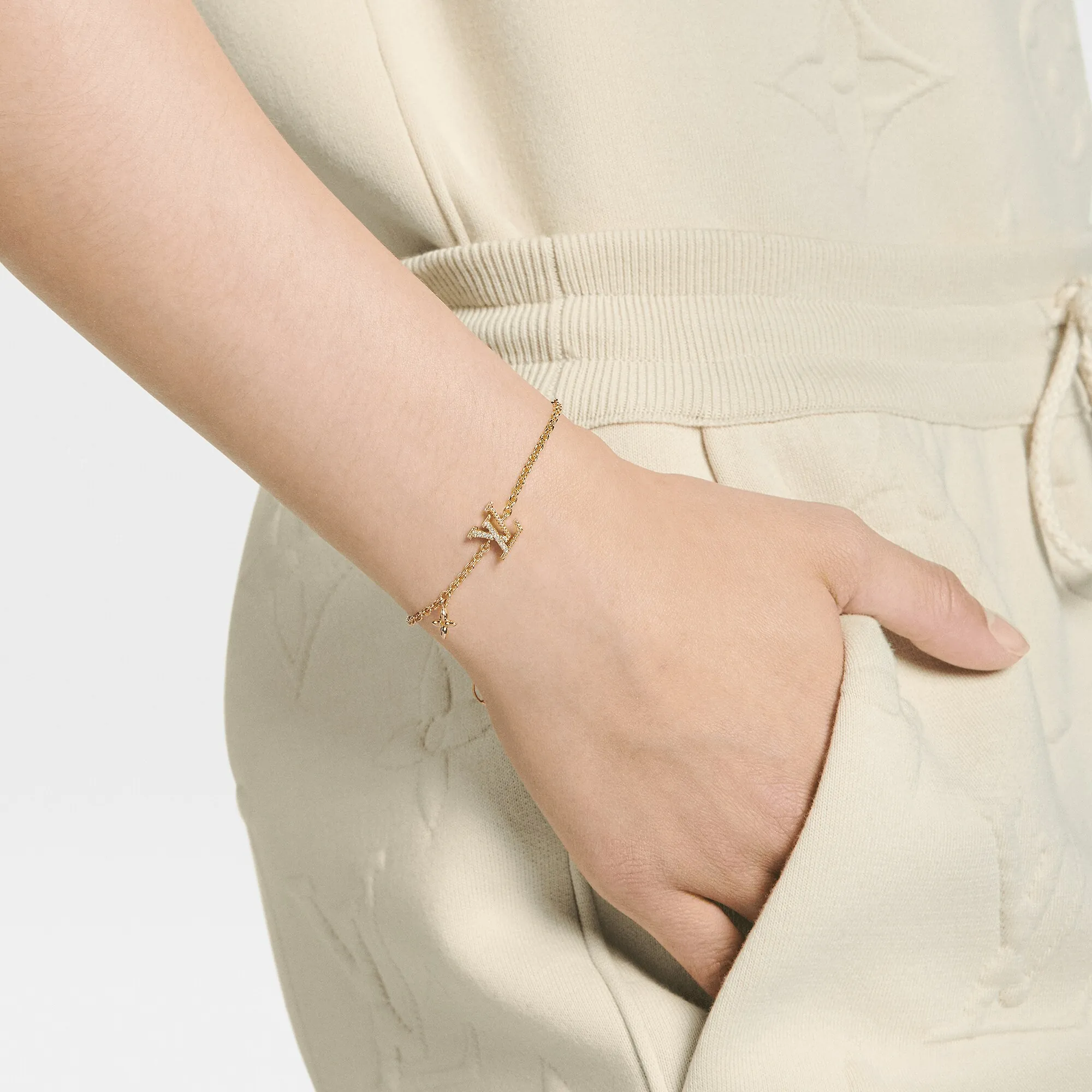 Louis Vuitton LV Iconic Bracelet S00 - Women - Fashion Jewelry M0942A Rose Peach