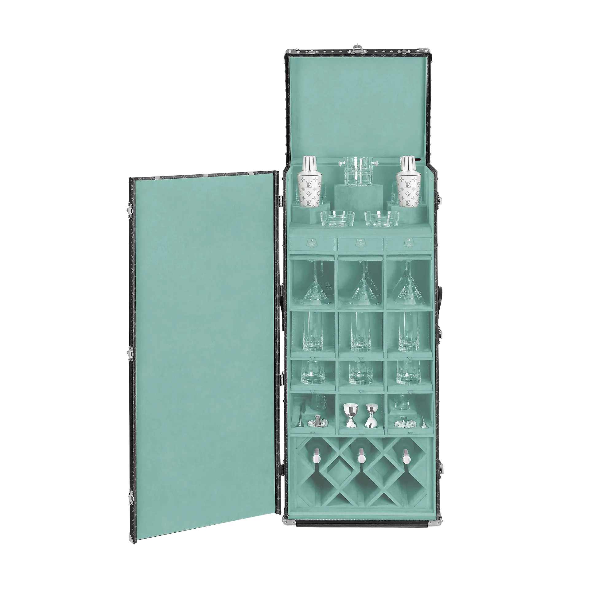 Louis Vuitton Malle Cocktail Monogram Eclipse Canvas - Art of Living - Trunks and Travel M10097