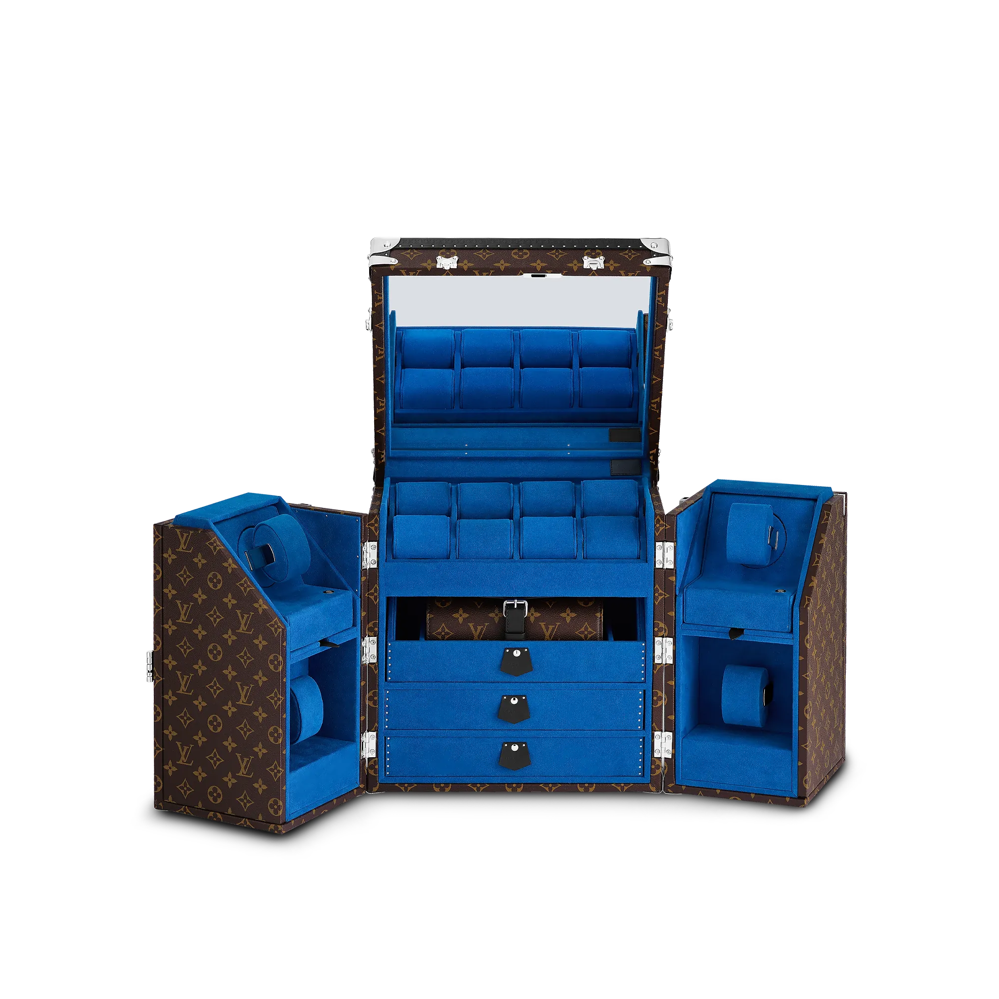 Louis Vuitton Neo Boîte Main Montres Monogram Macassar Canvas - Trunks, Travel and Home - Trunks and Boxes M10229