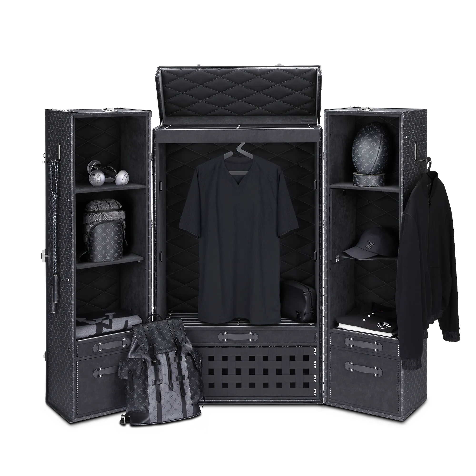 Louis Vuitton Malle Vestiaire Monogram Eclipse Canvas - Art of Living - Trunks and Travel M10271