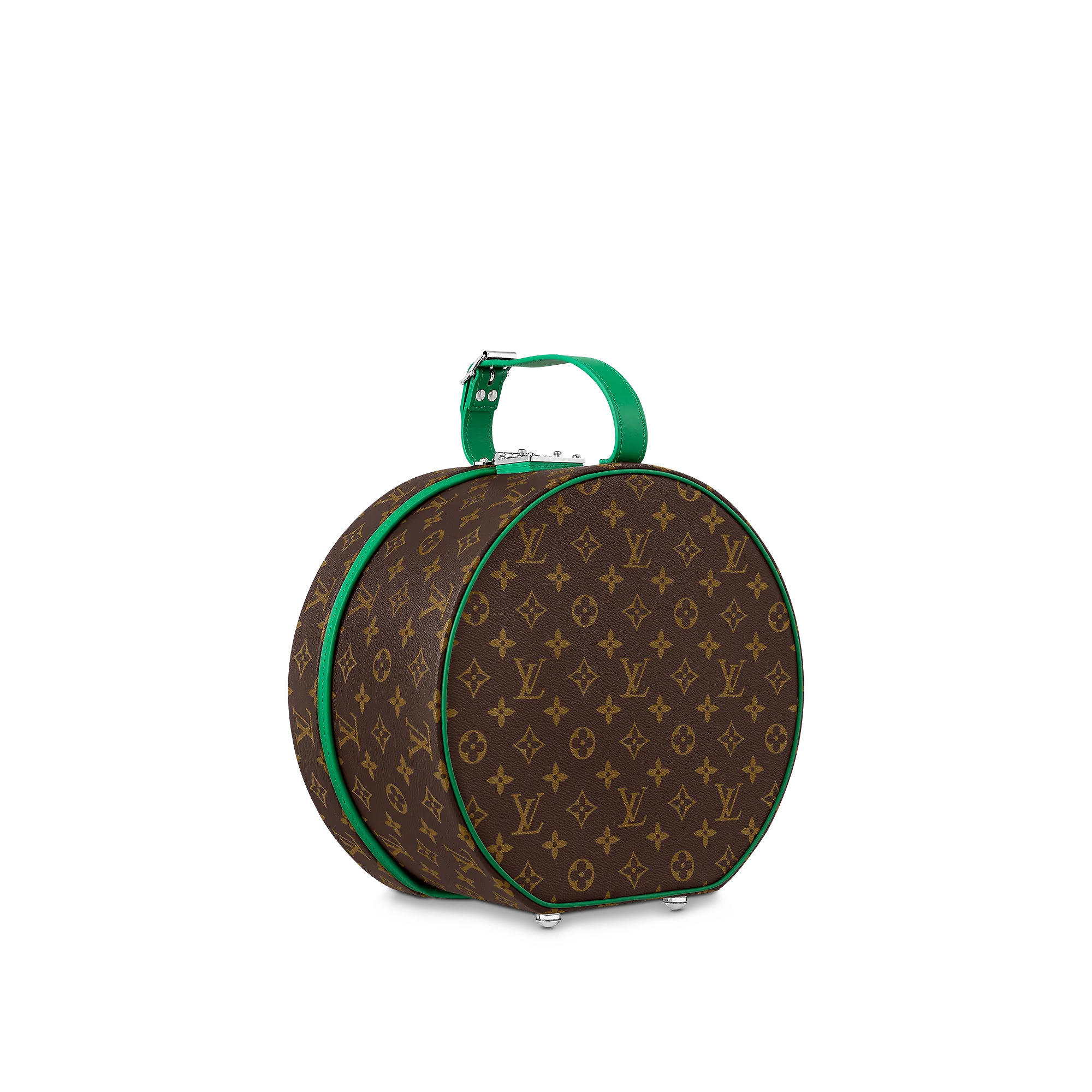 Louis Vuitton Boîte Chapeau 30 Macassar Vert Monogram Macassar Canvas - Art of Living - Trunks and Travel M10286